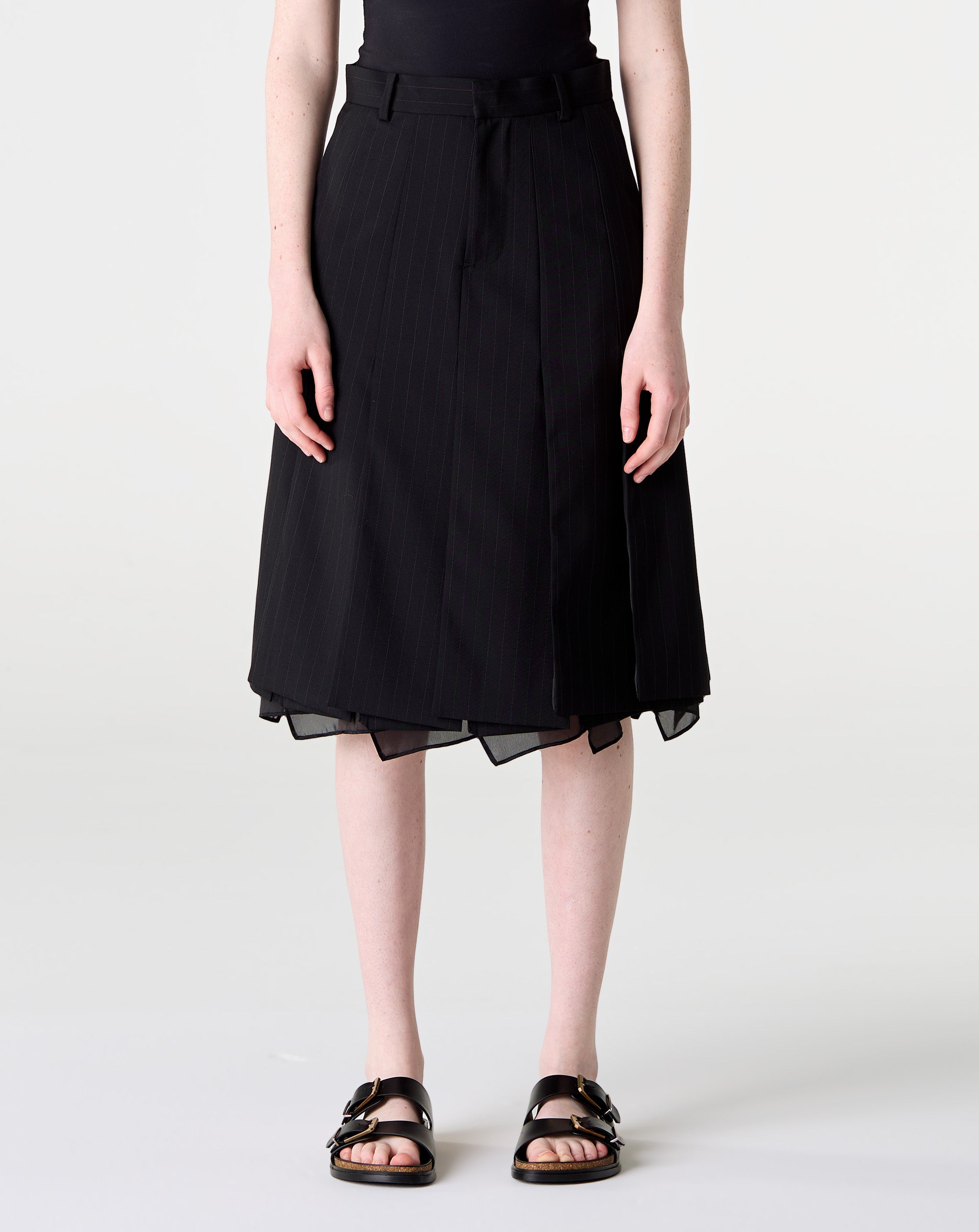 Chalk Stripe Skirt