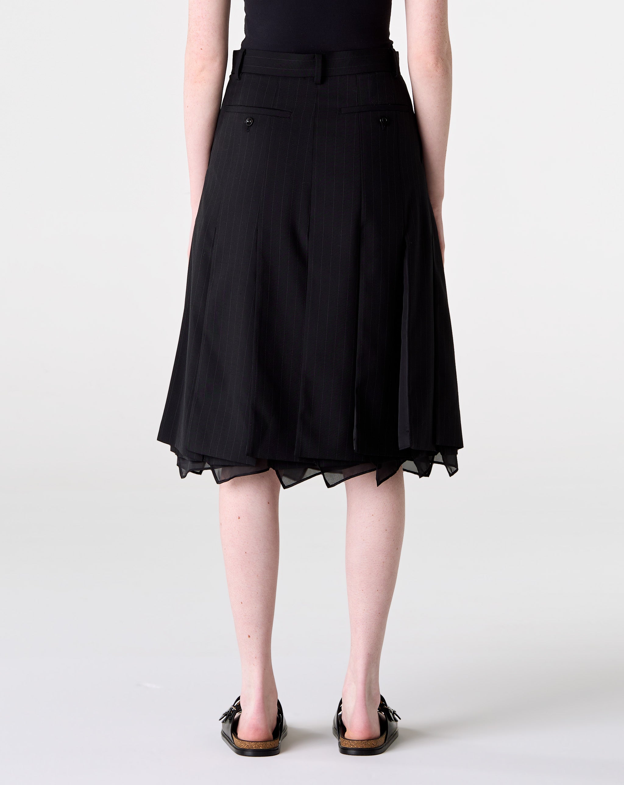Chalk Stripe Skirt