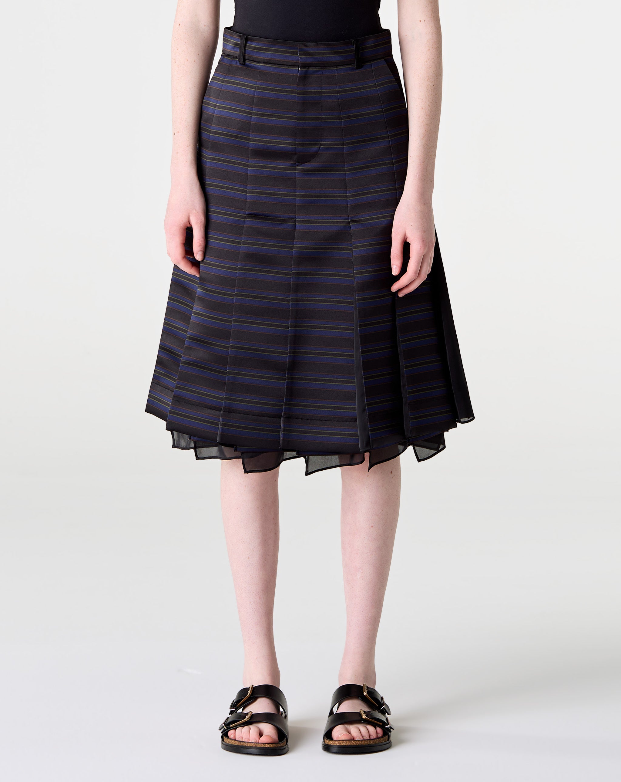 Horizontal Stripe Skirt