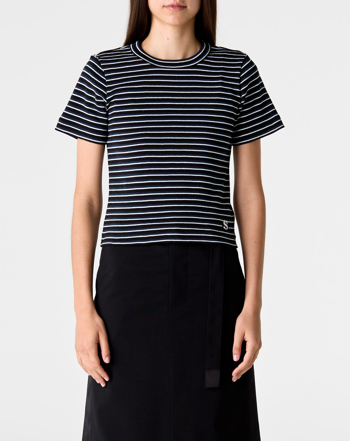 Stripe Cotton Rib T-Shirt