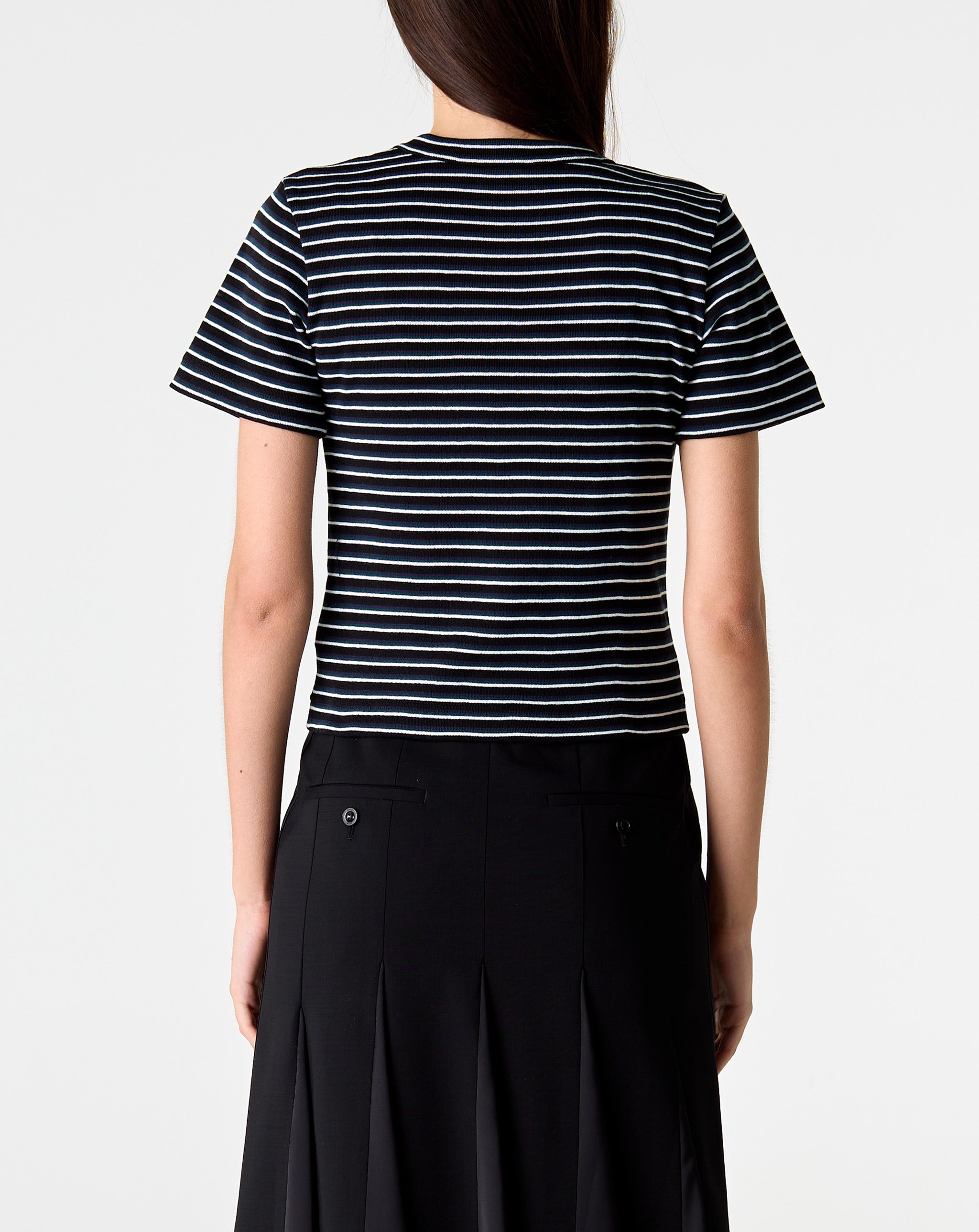 Stripe Cotton Rib T-Shirt
