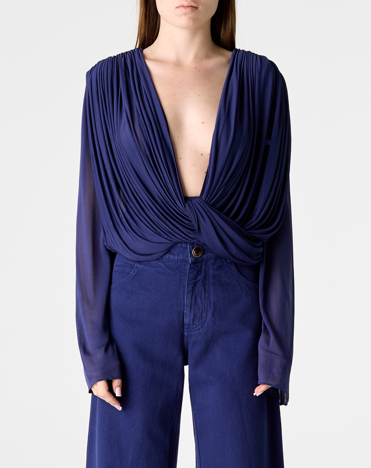 Ripple Drape L/S Top