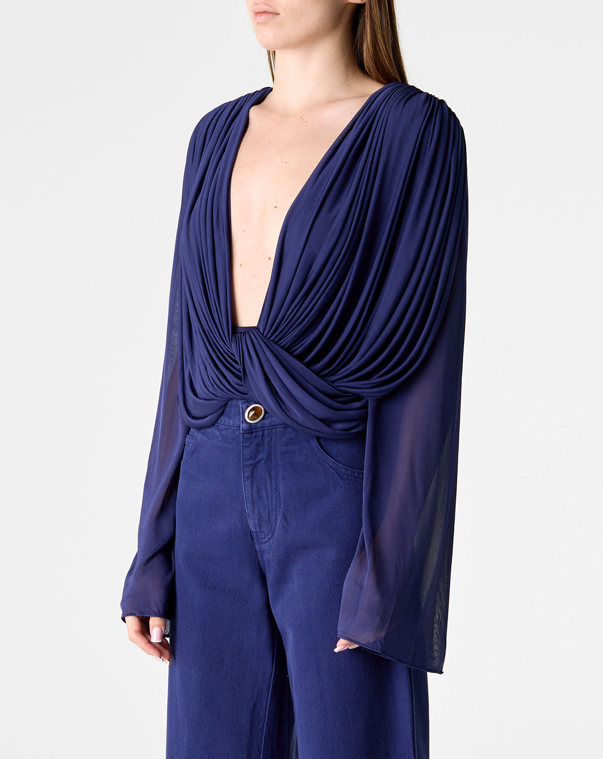 Ripple Drape L/S Top