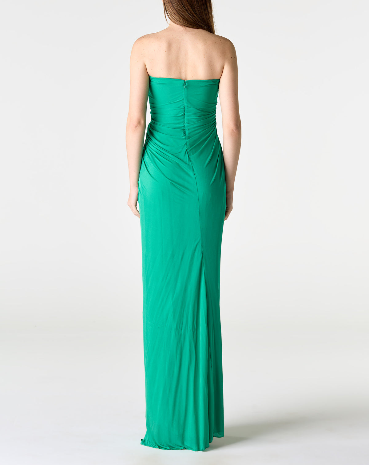 Helix Crystal Strapless Gown