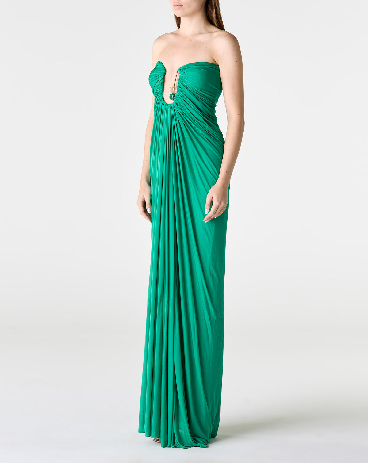 Helix Crystal Strapless Gown