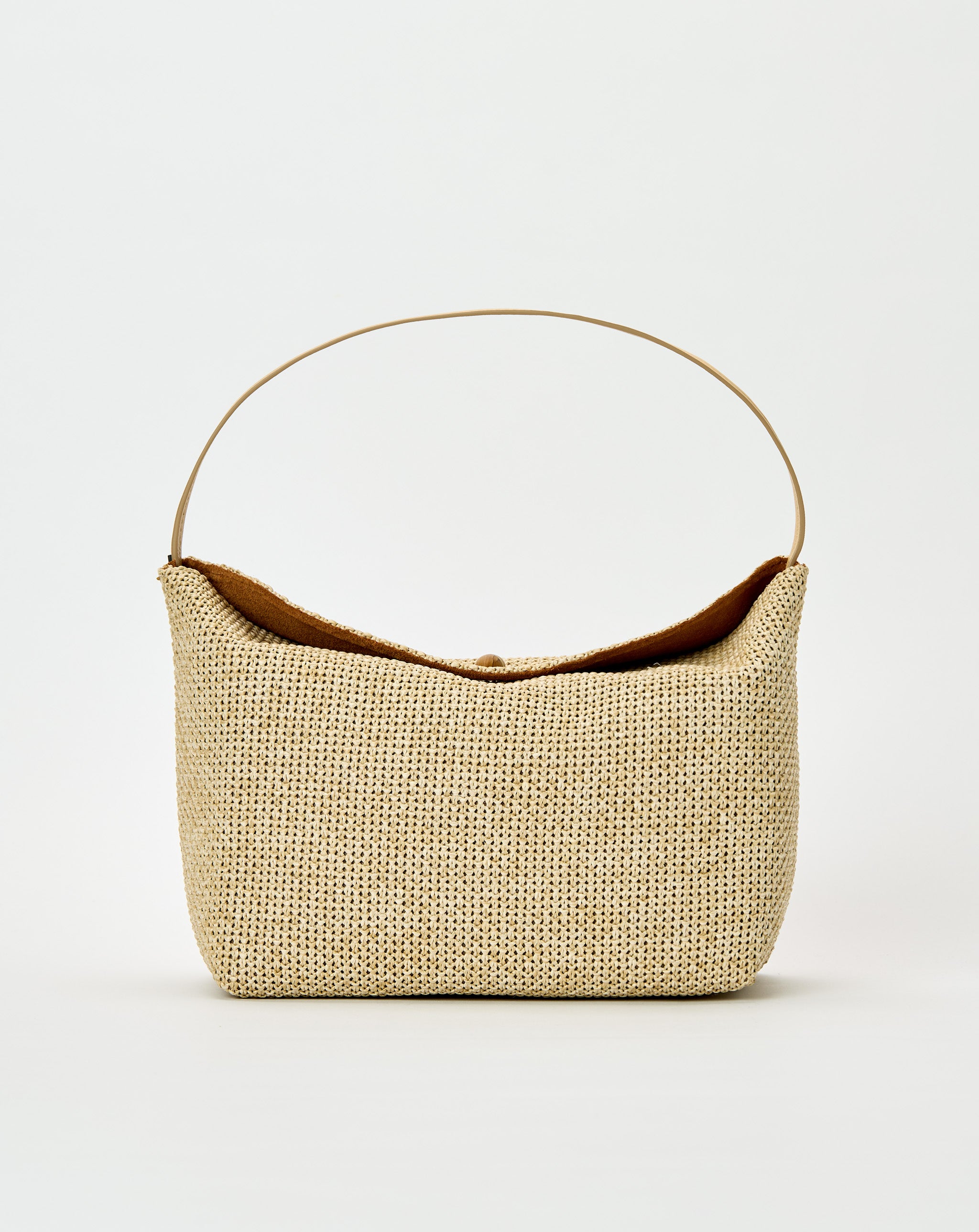 Turnlock Raffia Shoulder