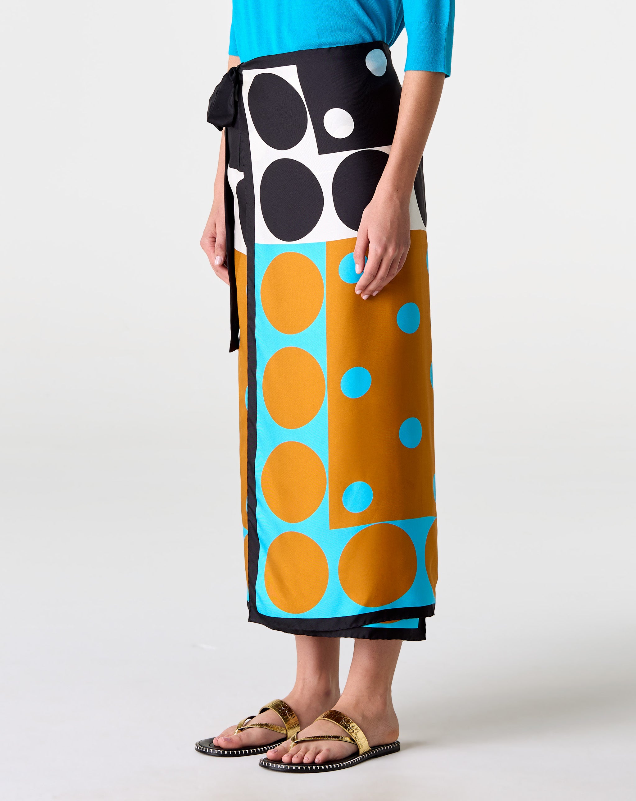 Scarfy Long Skirt