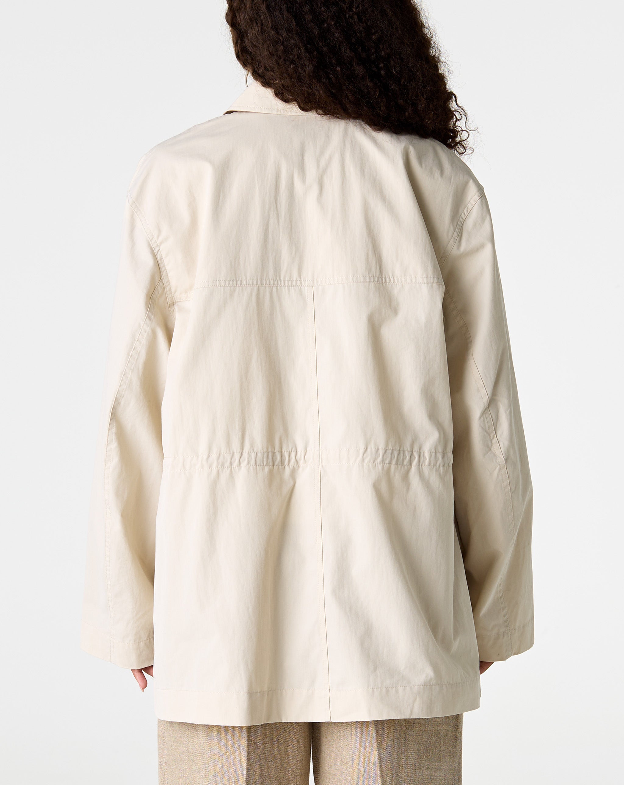 Collared Drawstring Jacket