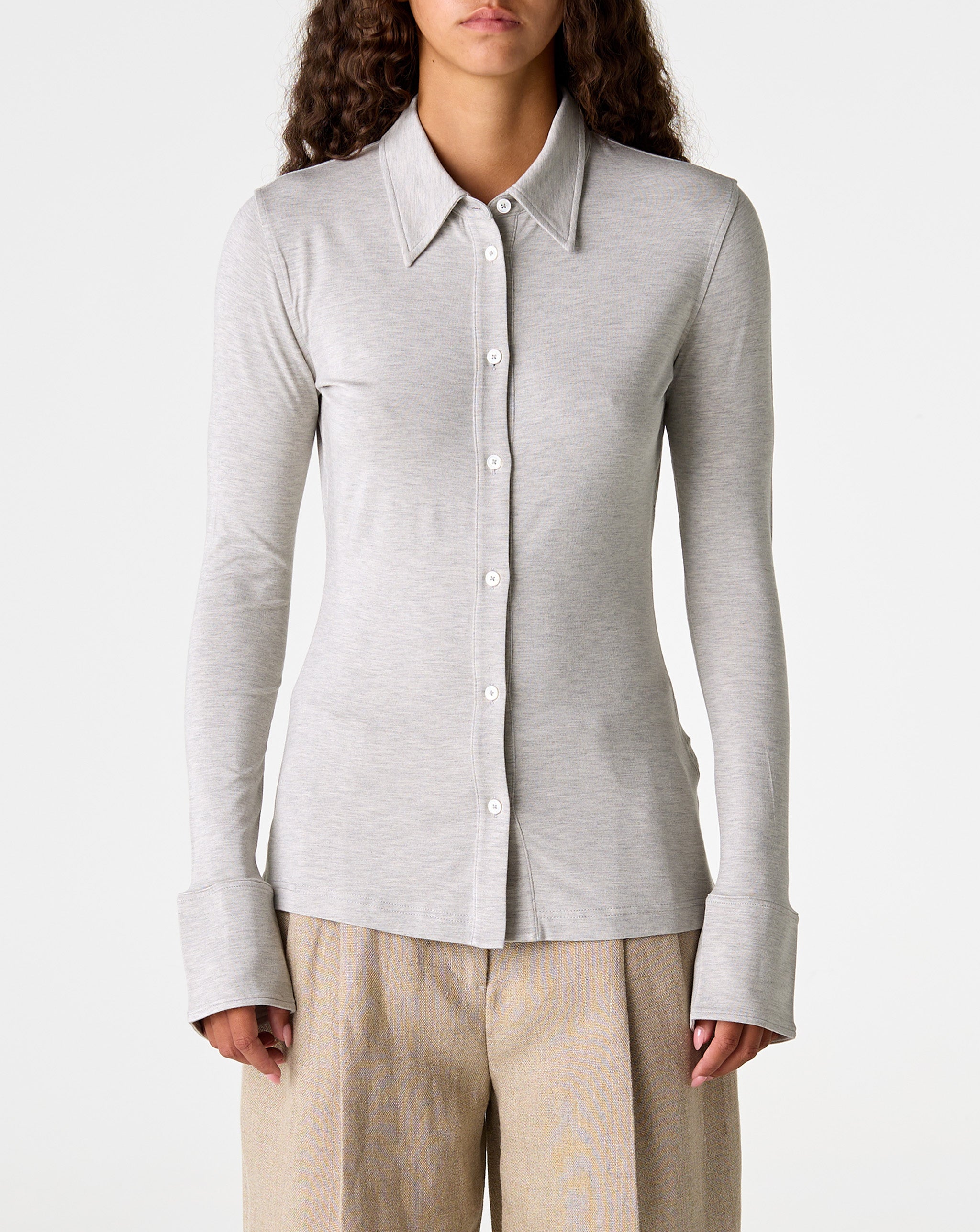 Fitted Jersey Shirt