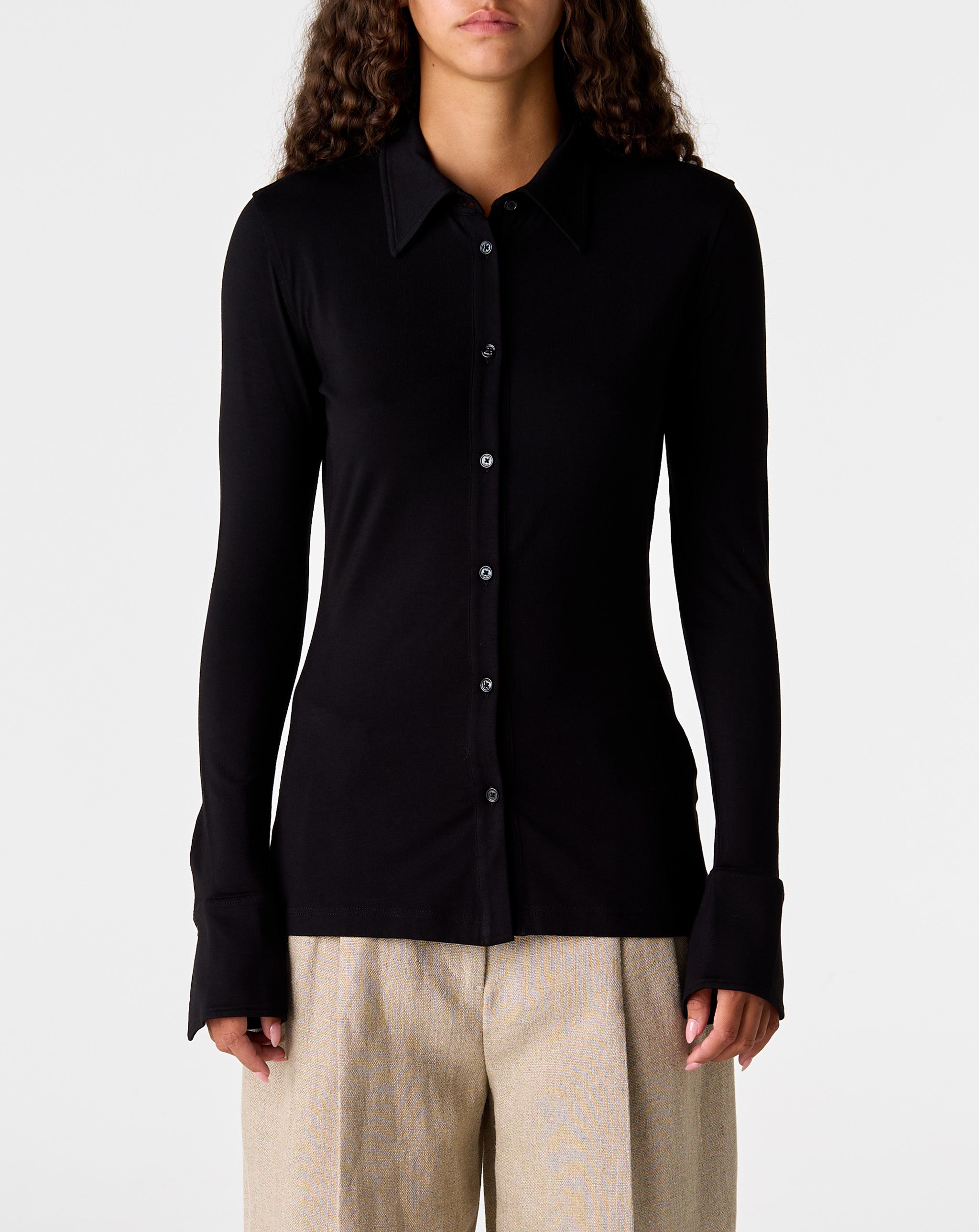 Fitted Jersey Shirt