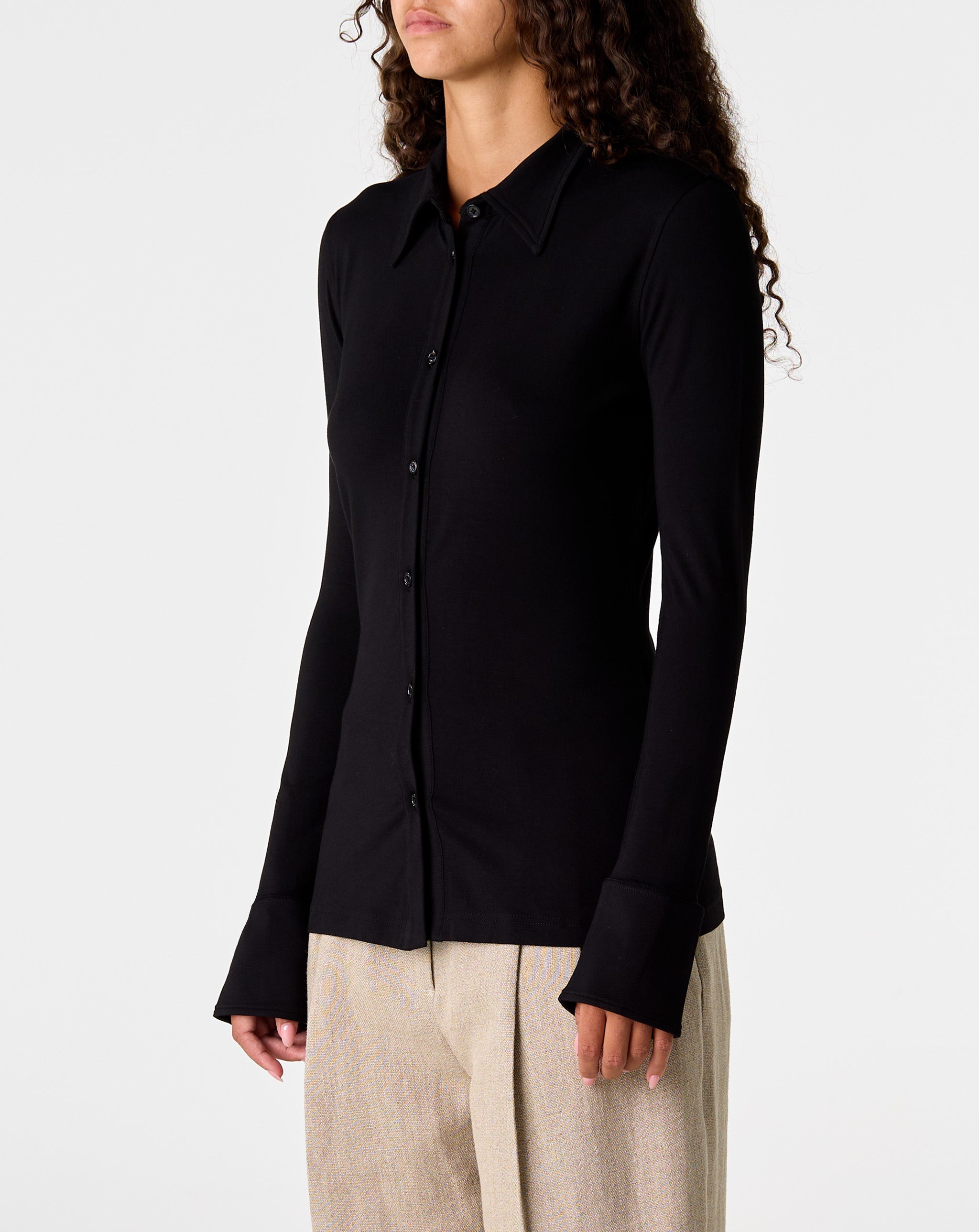 Fitted Jersey Shirt