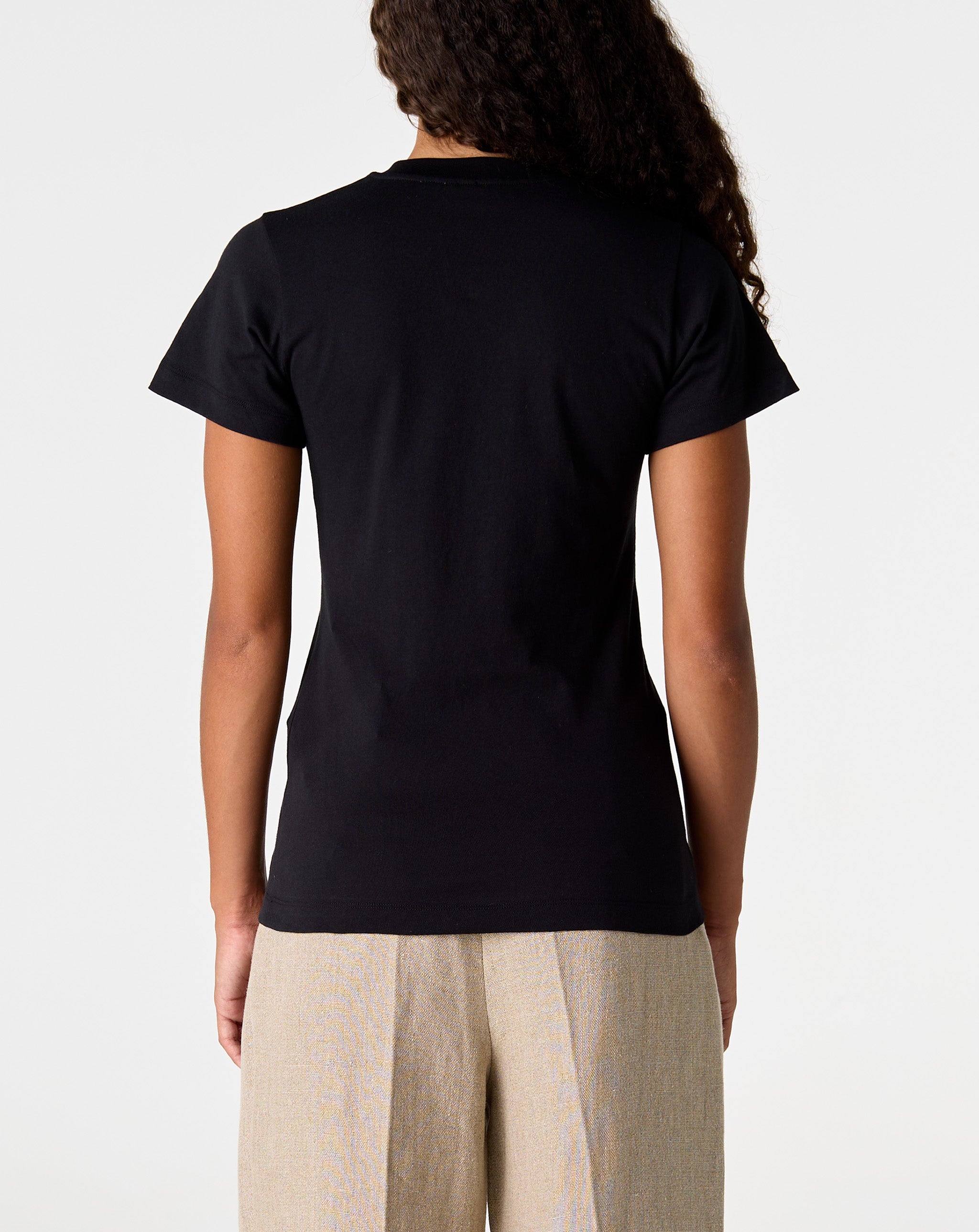 Wide Ribbed V-Neck Tee