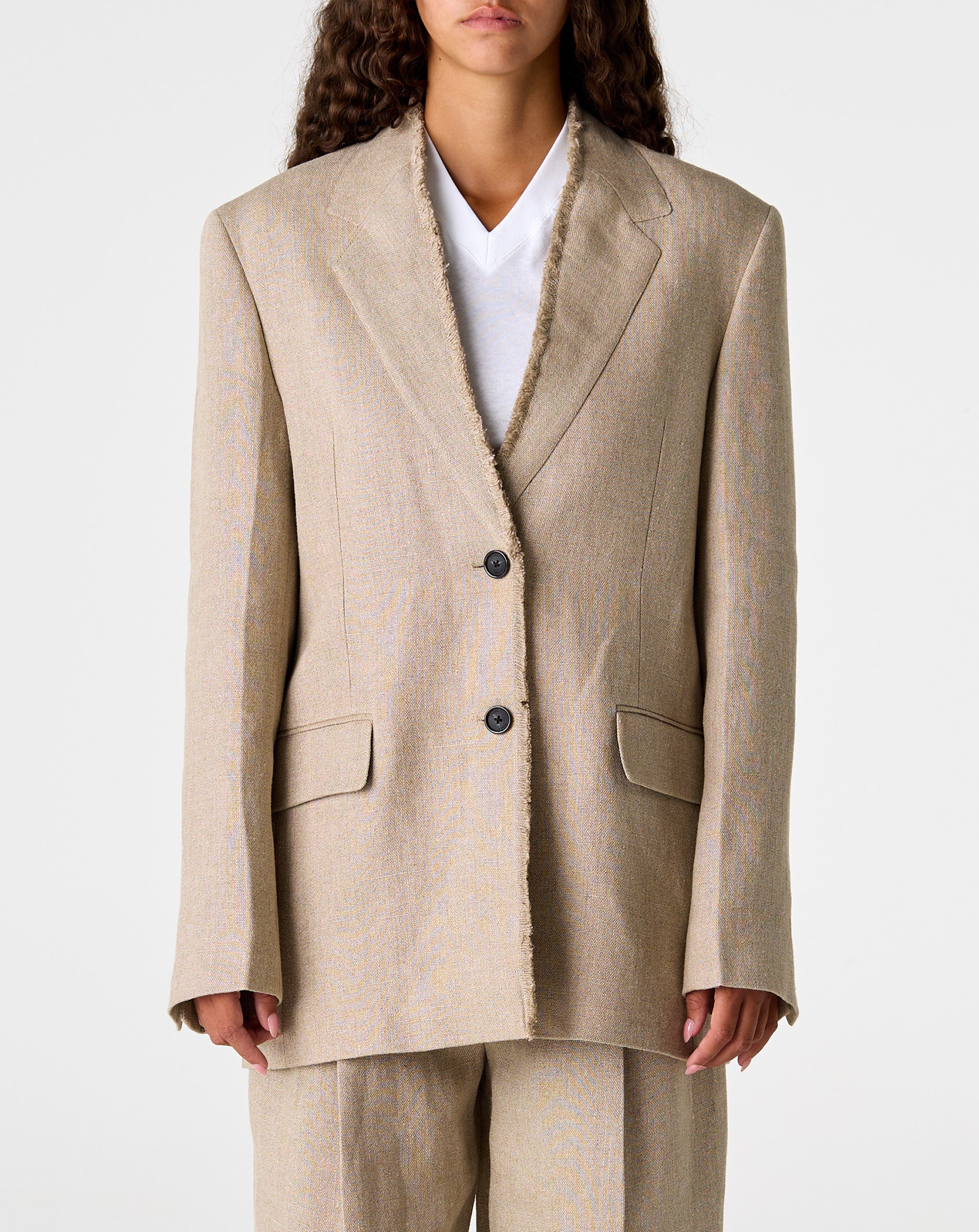 Raw Lapel Jacket