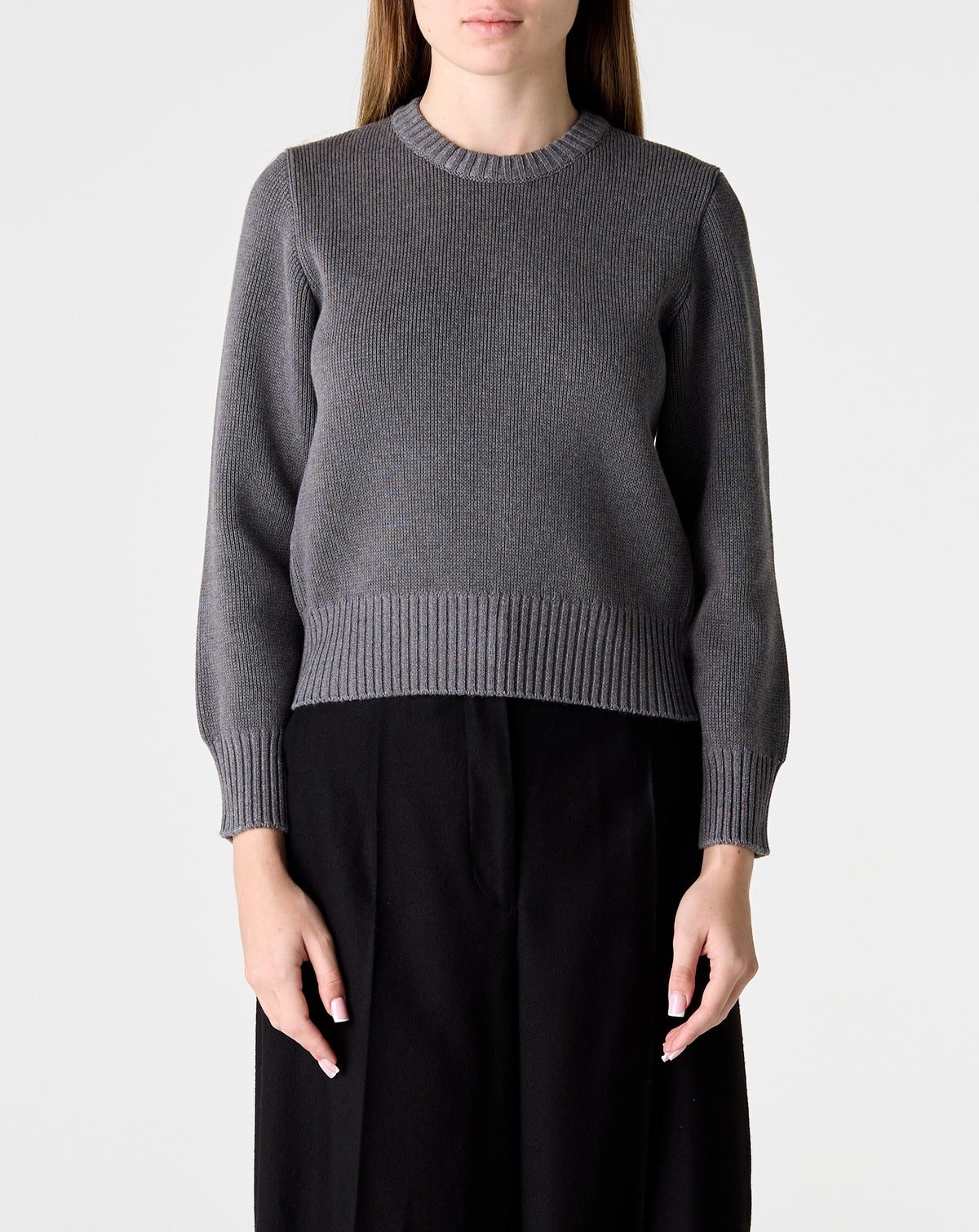 Cropped Cotton Knit