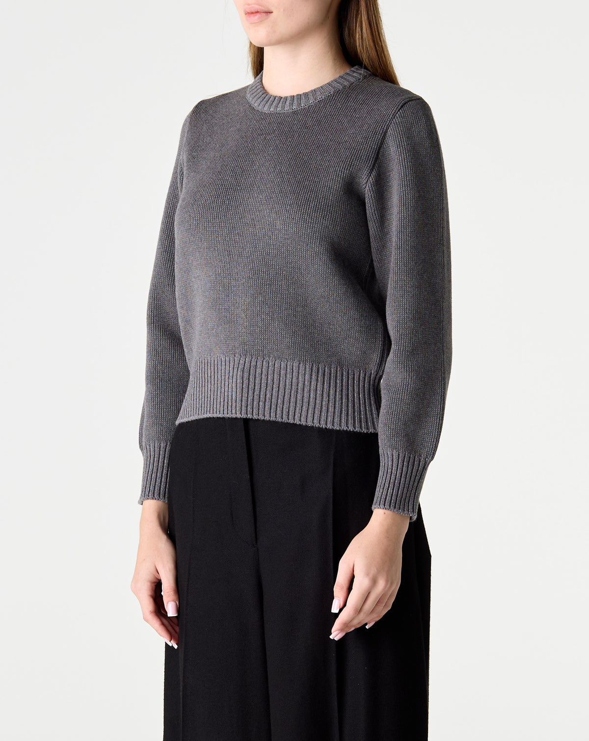 Cropped Cotton Knit