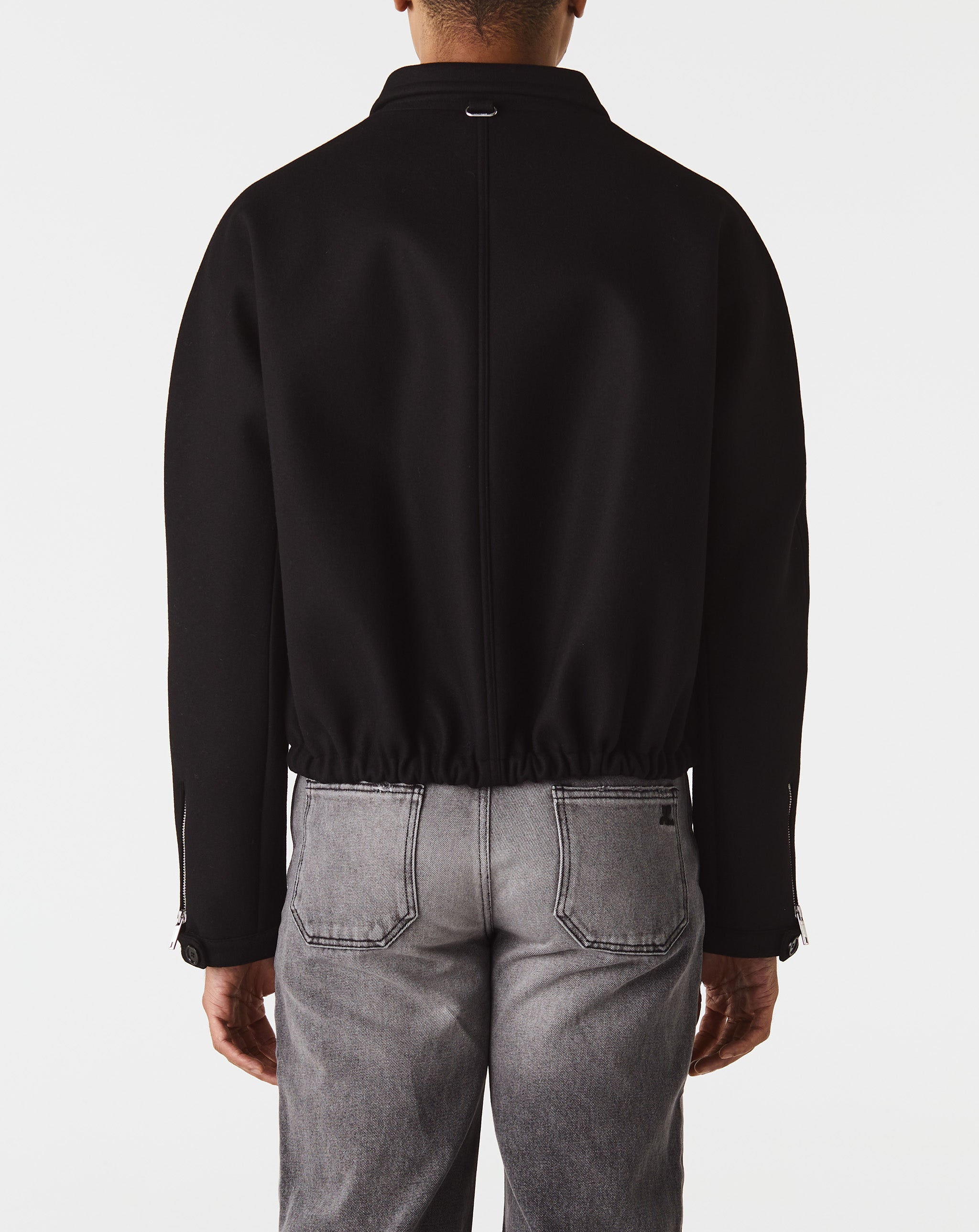 Zipped Wool Bomber Jacket