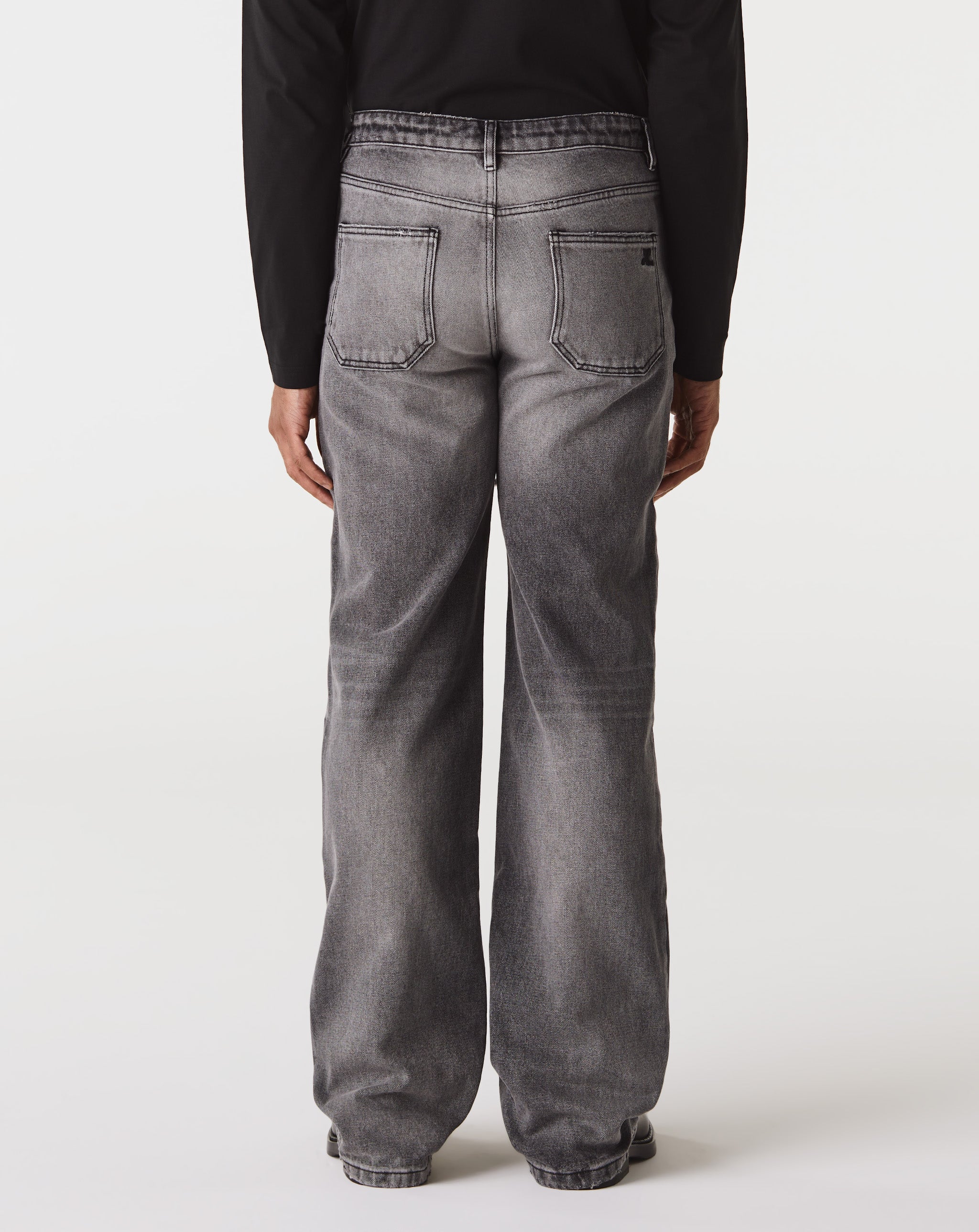 Relaxed Black Denim Pants