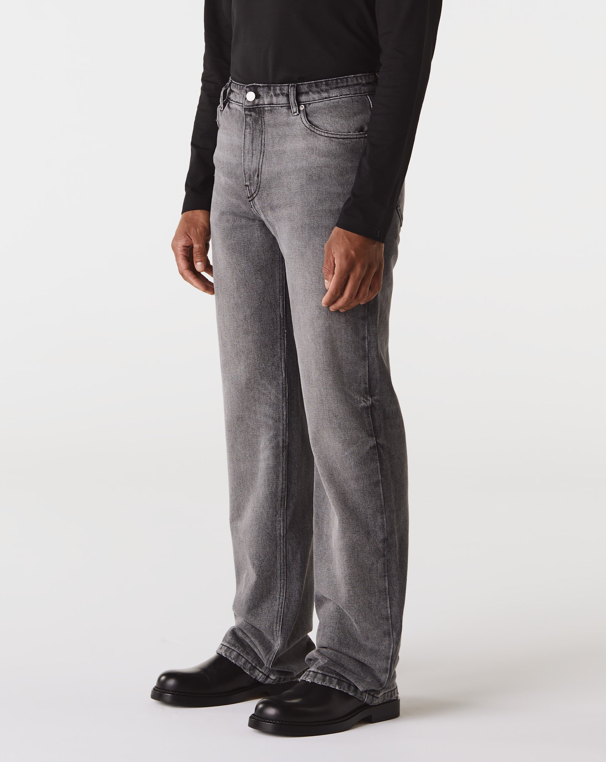 Relaxed Black Denim Pants