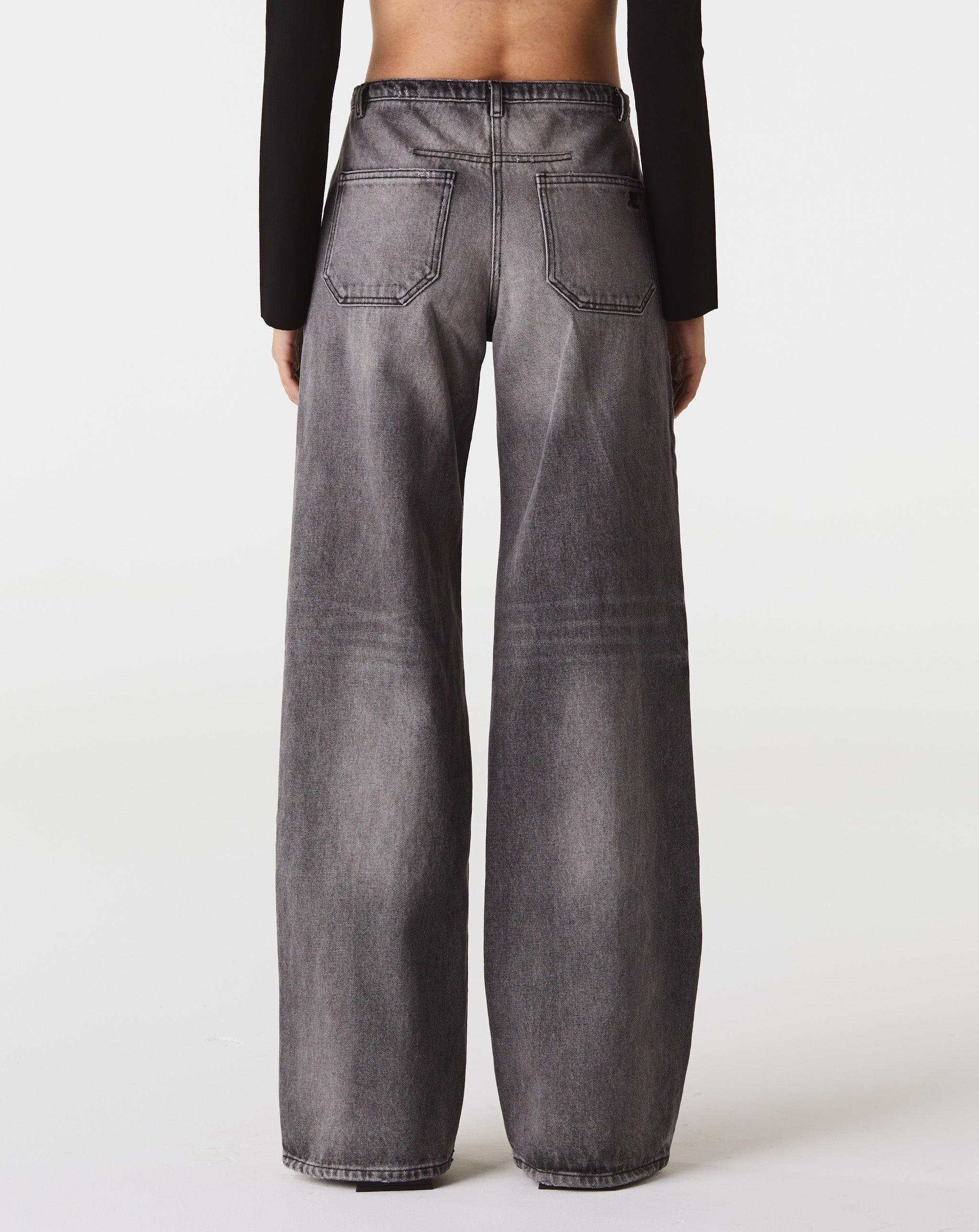 Relaxed Black Denim Pants