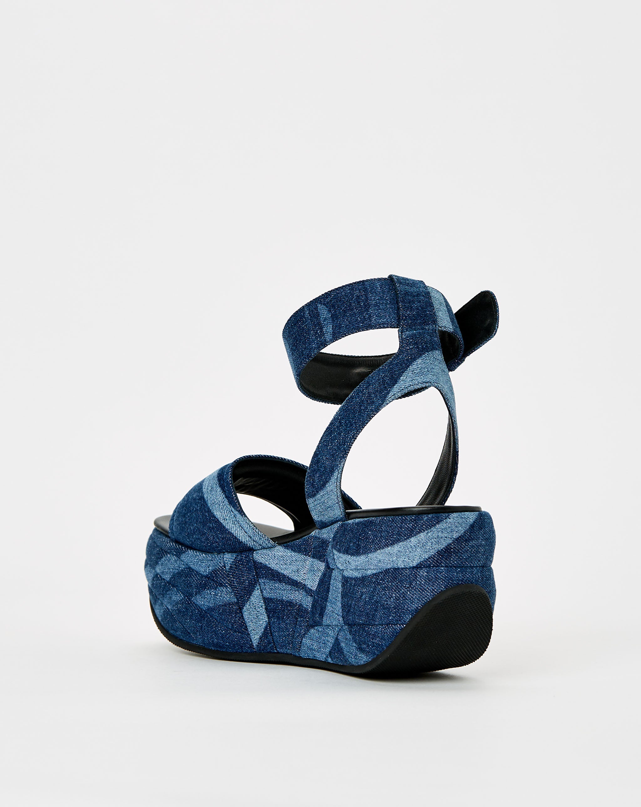 Denim Wedge Sandal