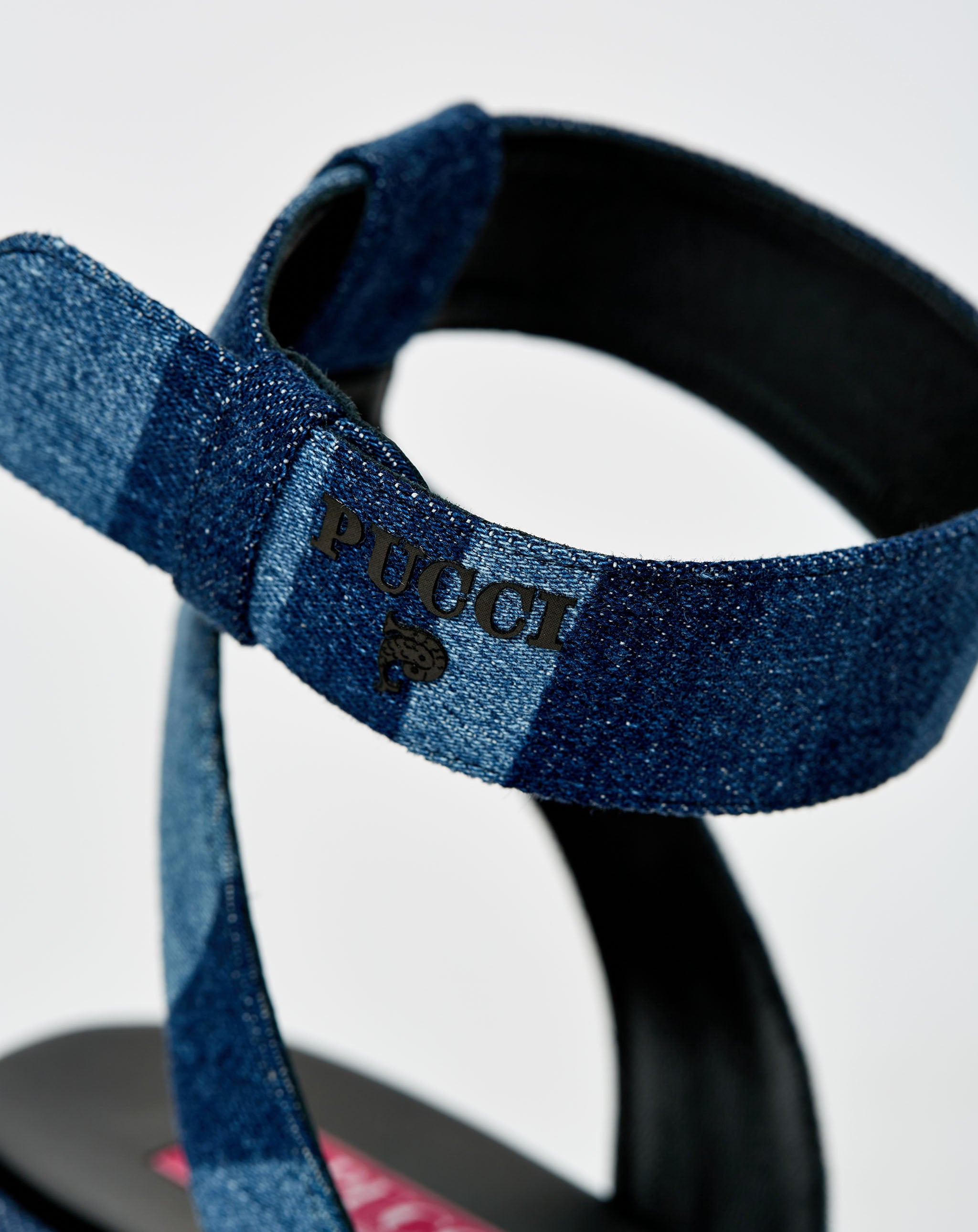 Denim Wedge Sandal