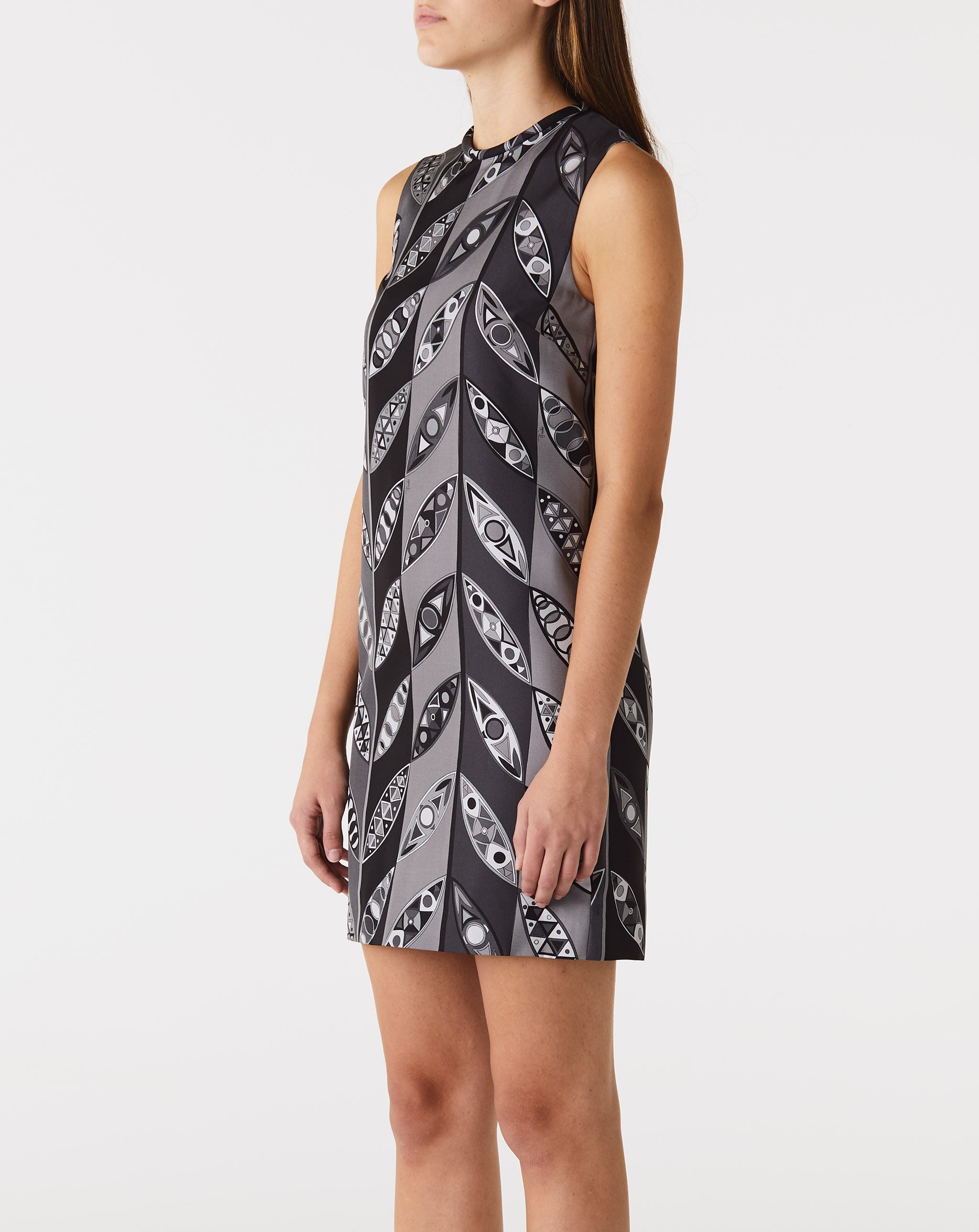 Silk Twill Short Dress