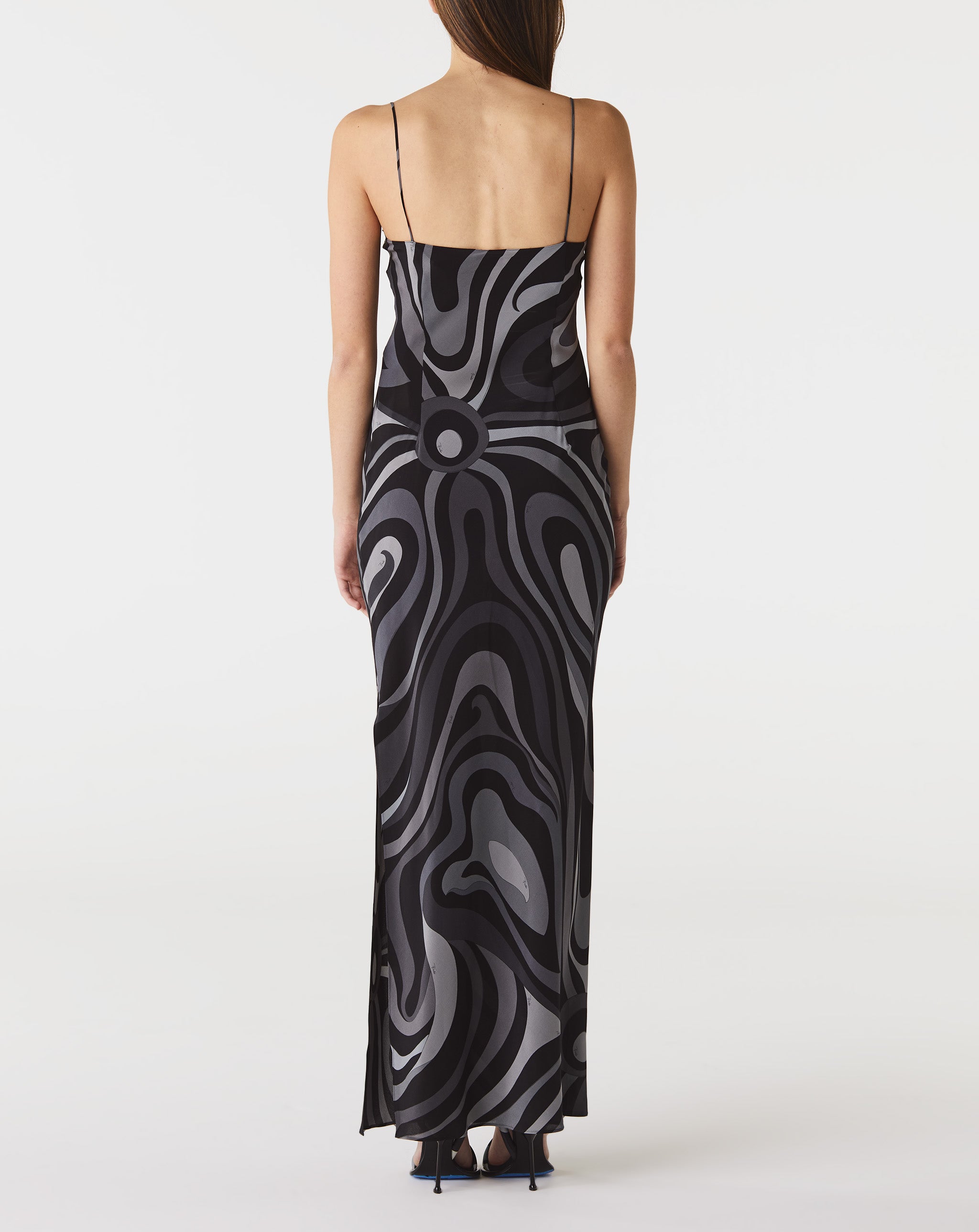 Crepe De Chine Long Dress