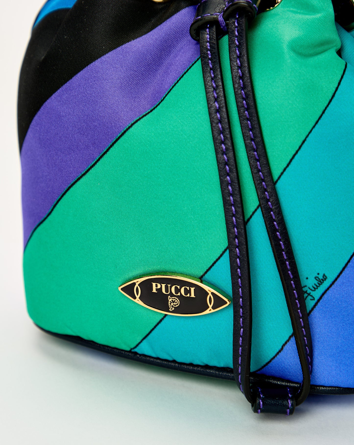 Nylon Mini Bucket Bag