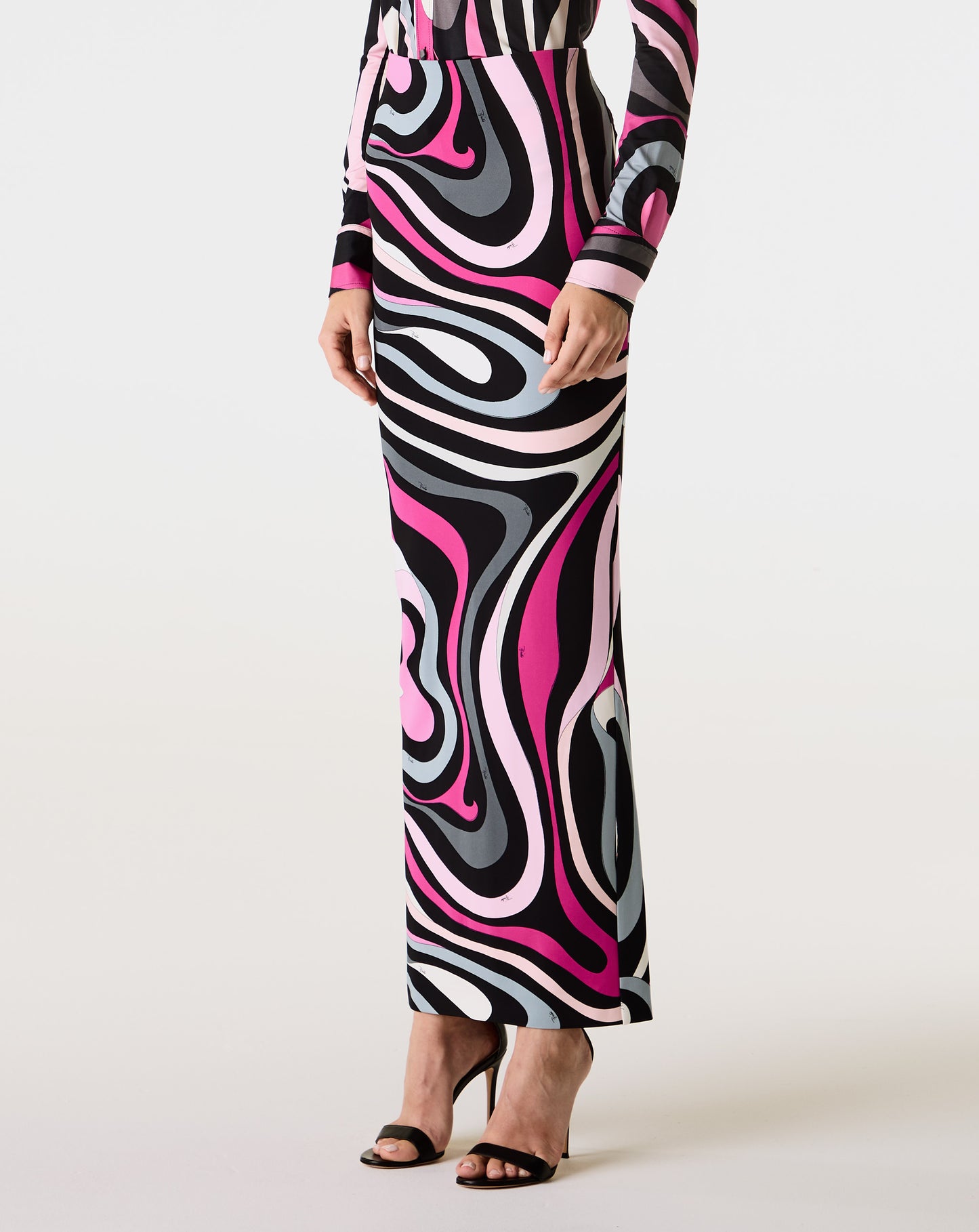 Compact Jersey Long Skirt