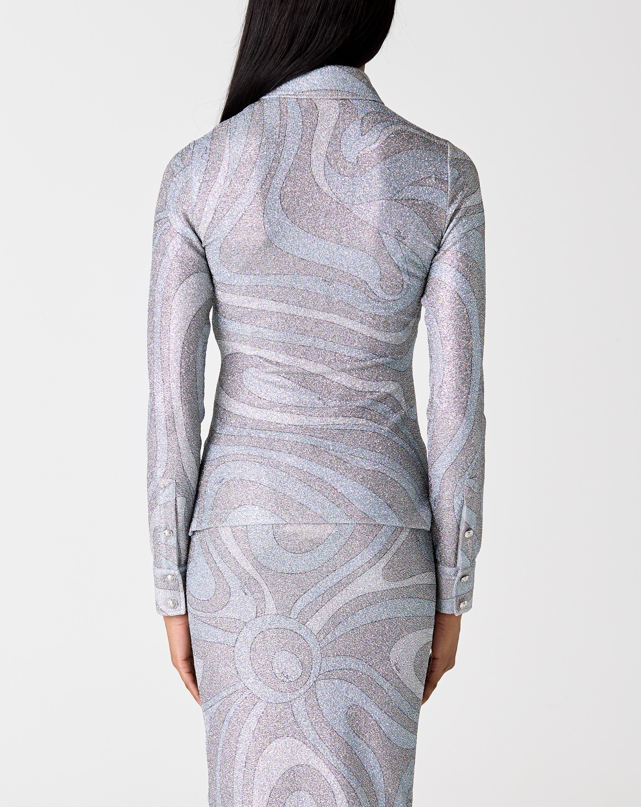 Jersey Lame' L/S Polo