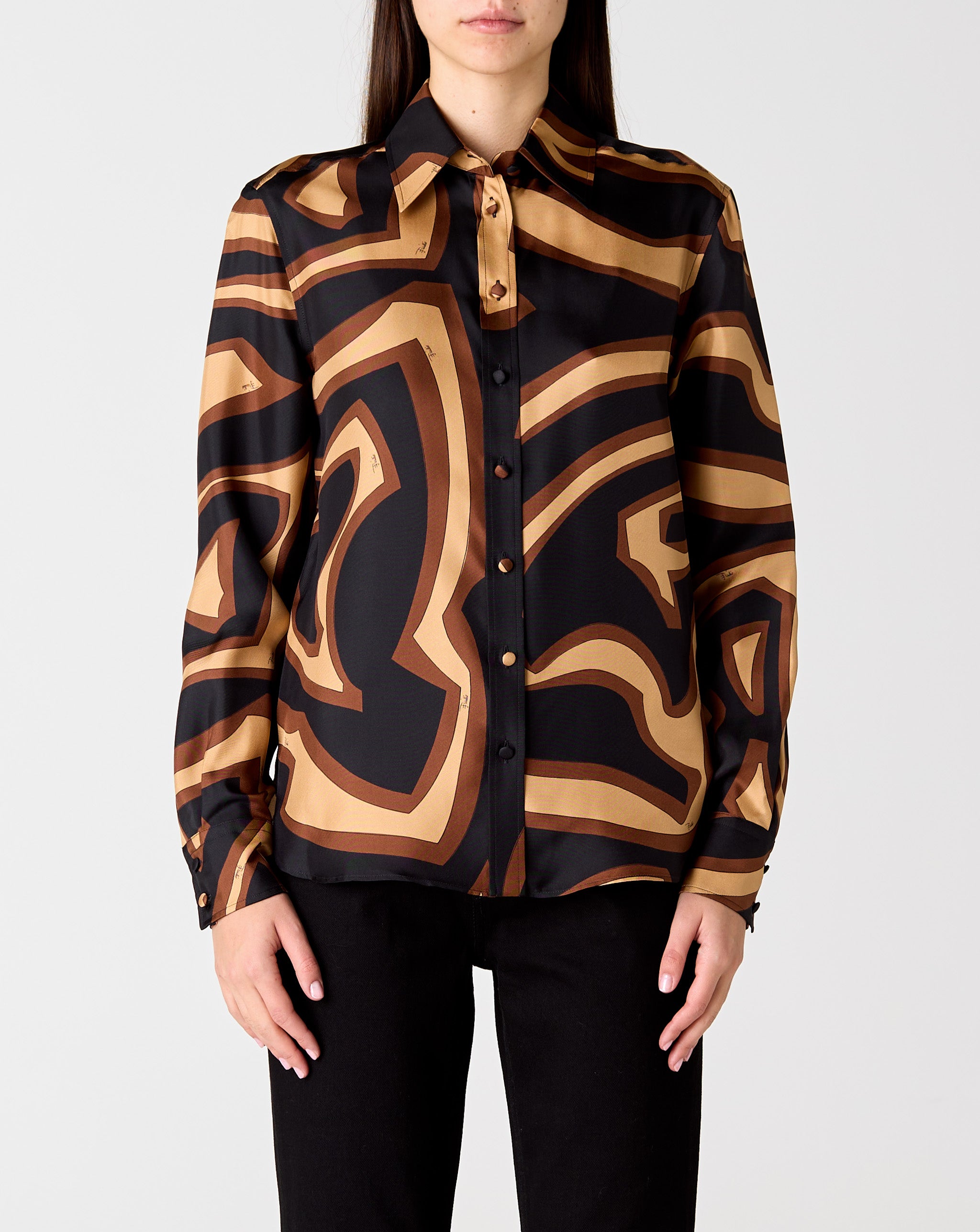 Silk Twill L/S Blouse