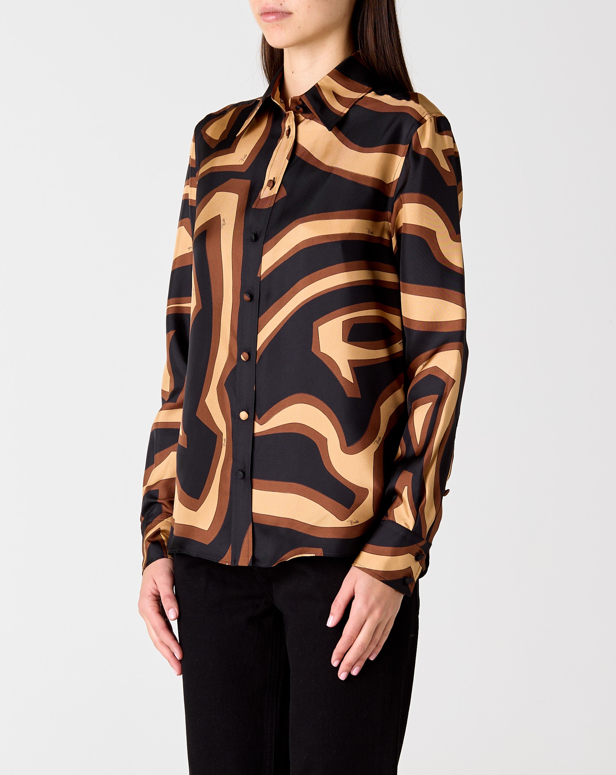 Silk Twill L/S Blouse