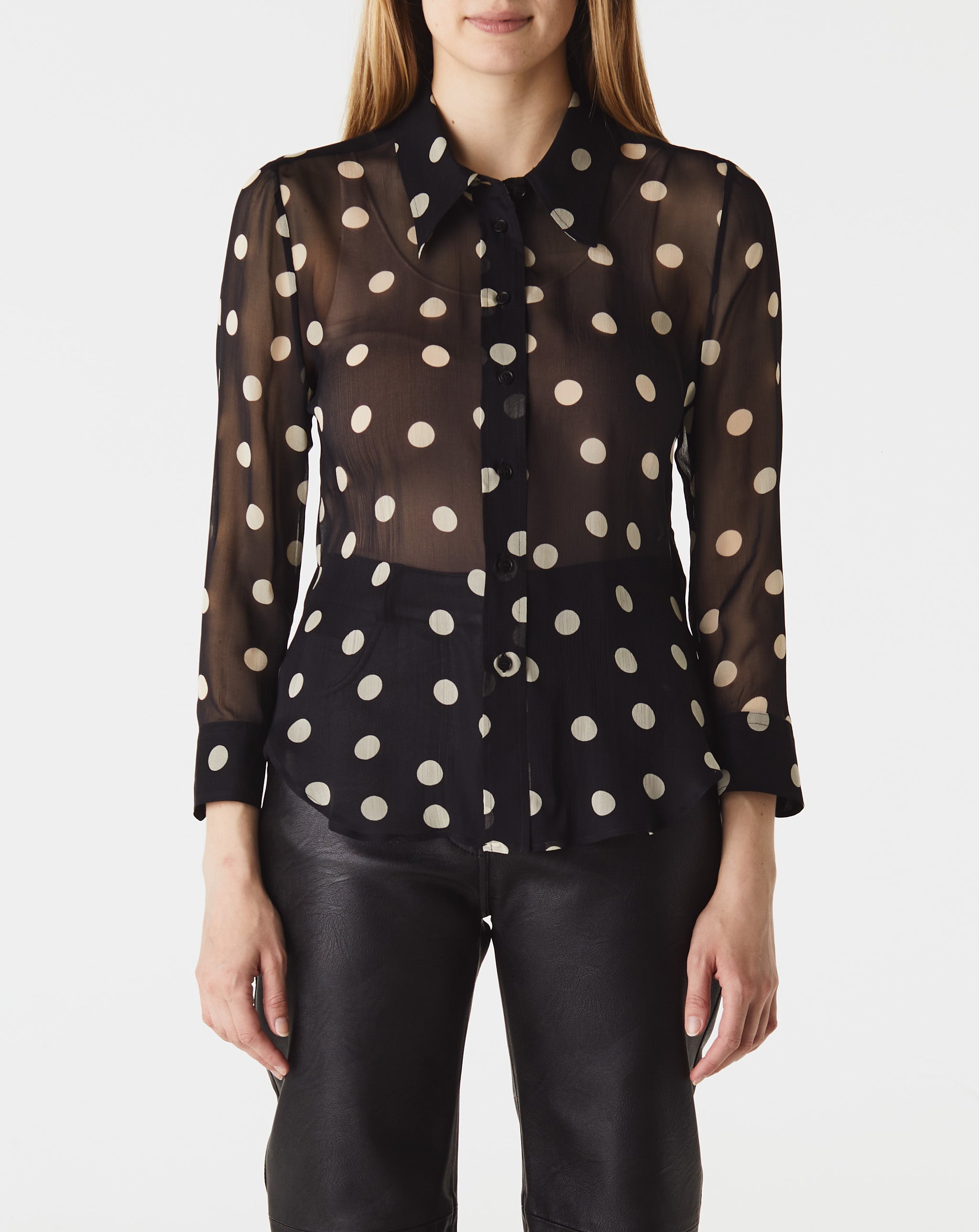 Polka Dot Slim Shirt