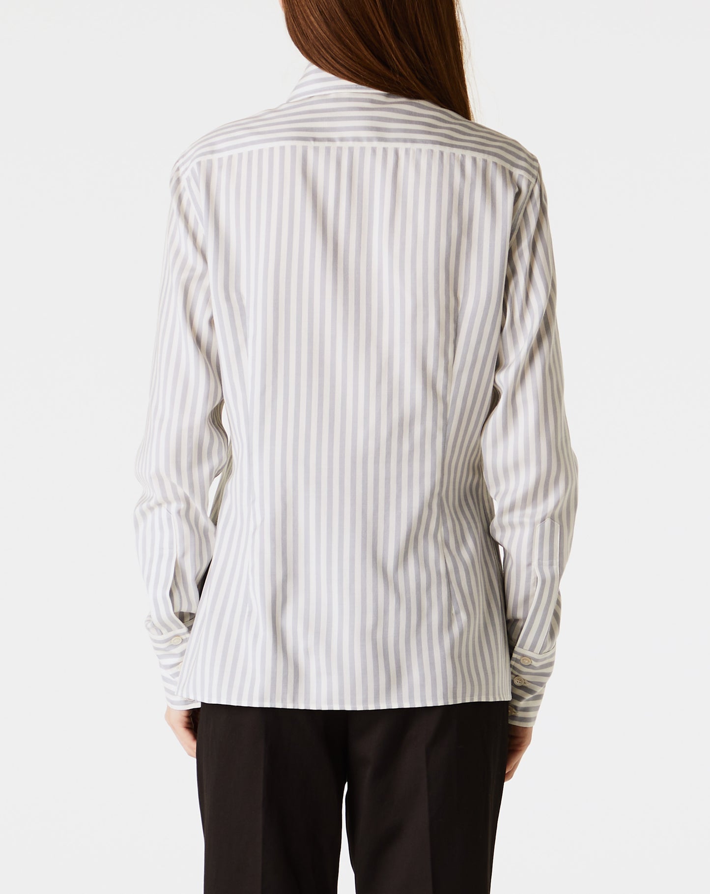 Silk Stripe Slim Shirt