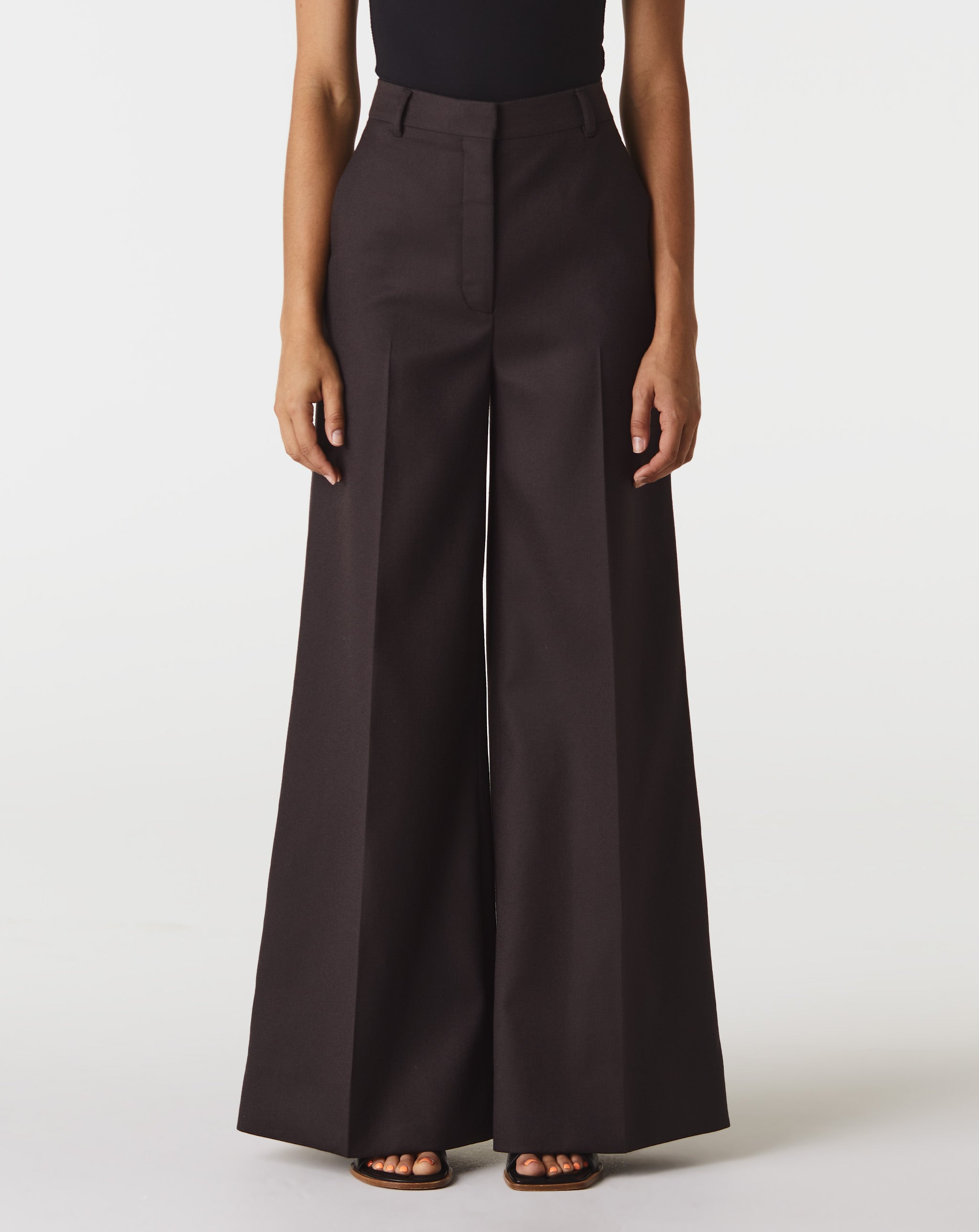 Flannel Flared Trousers
