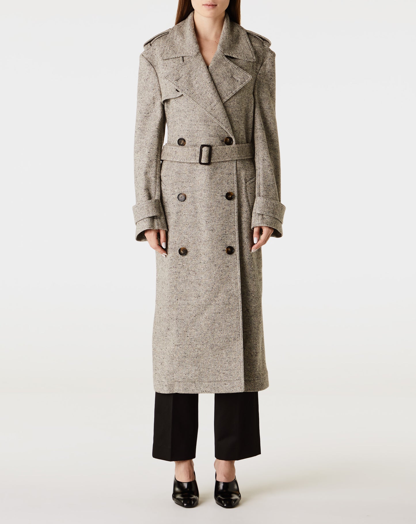 Herringbone Trench Coat