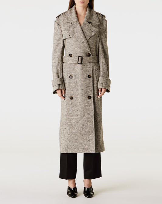 Herringbone Trench Coat