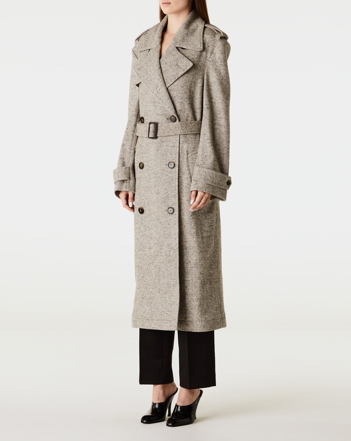 Herringbone Trench Coat