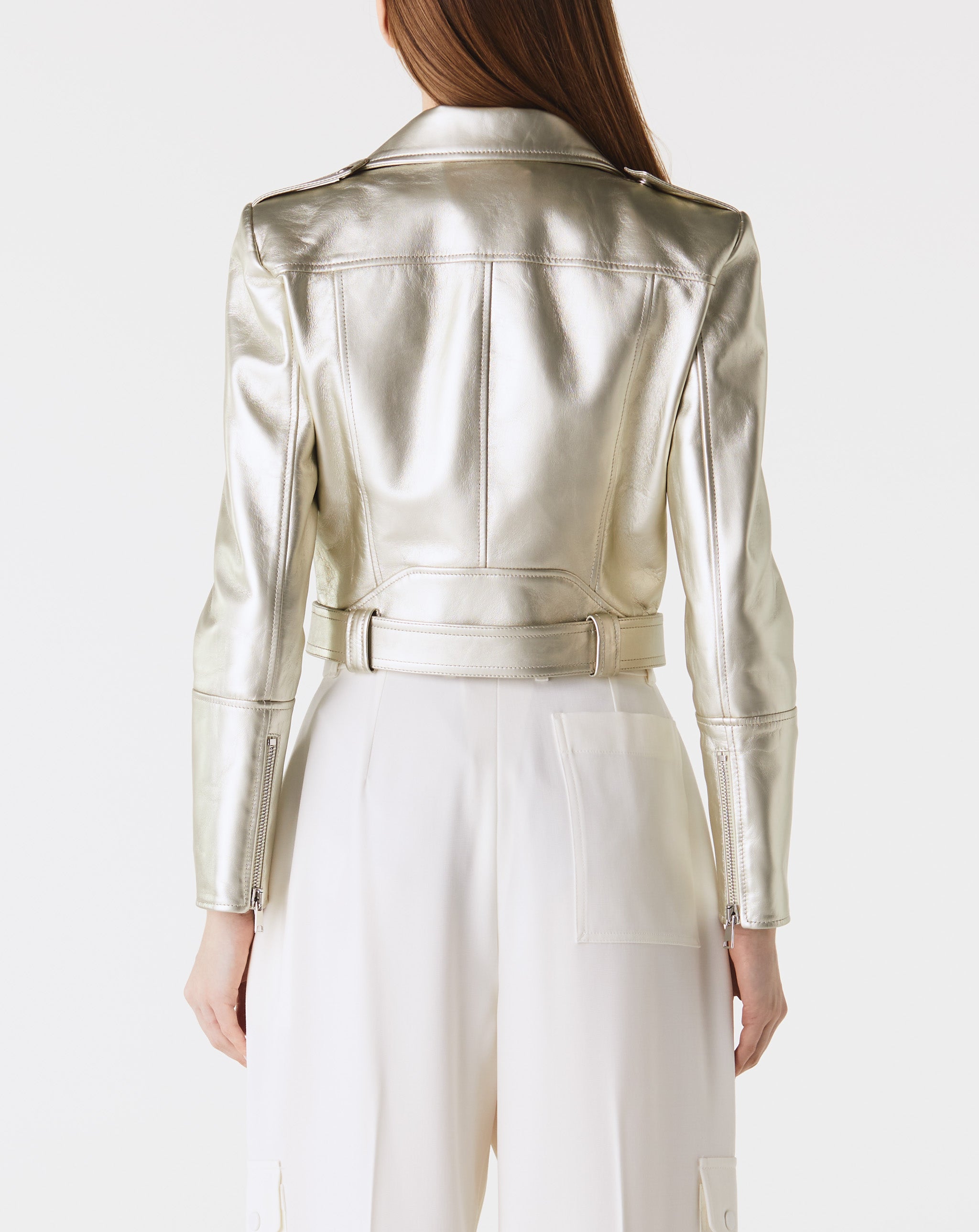 Cropped Biker Jacket