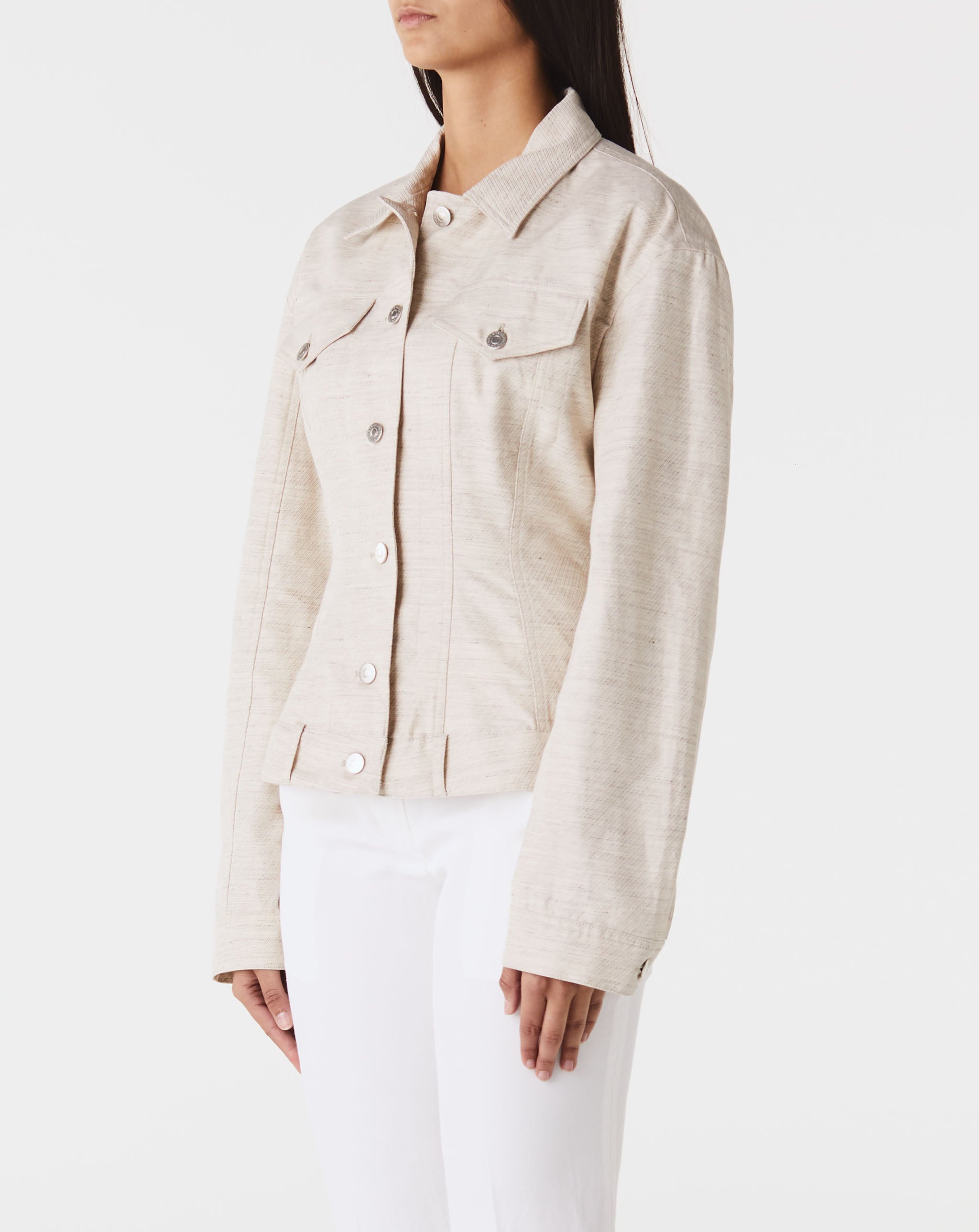 Waisted Buttoned Jacket