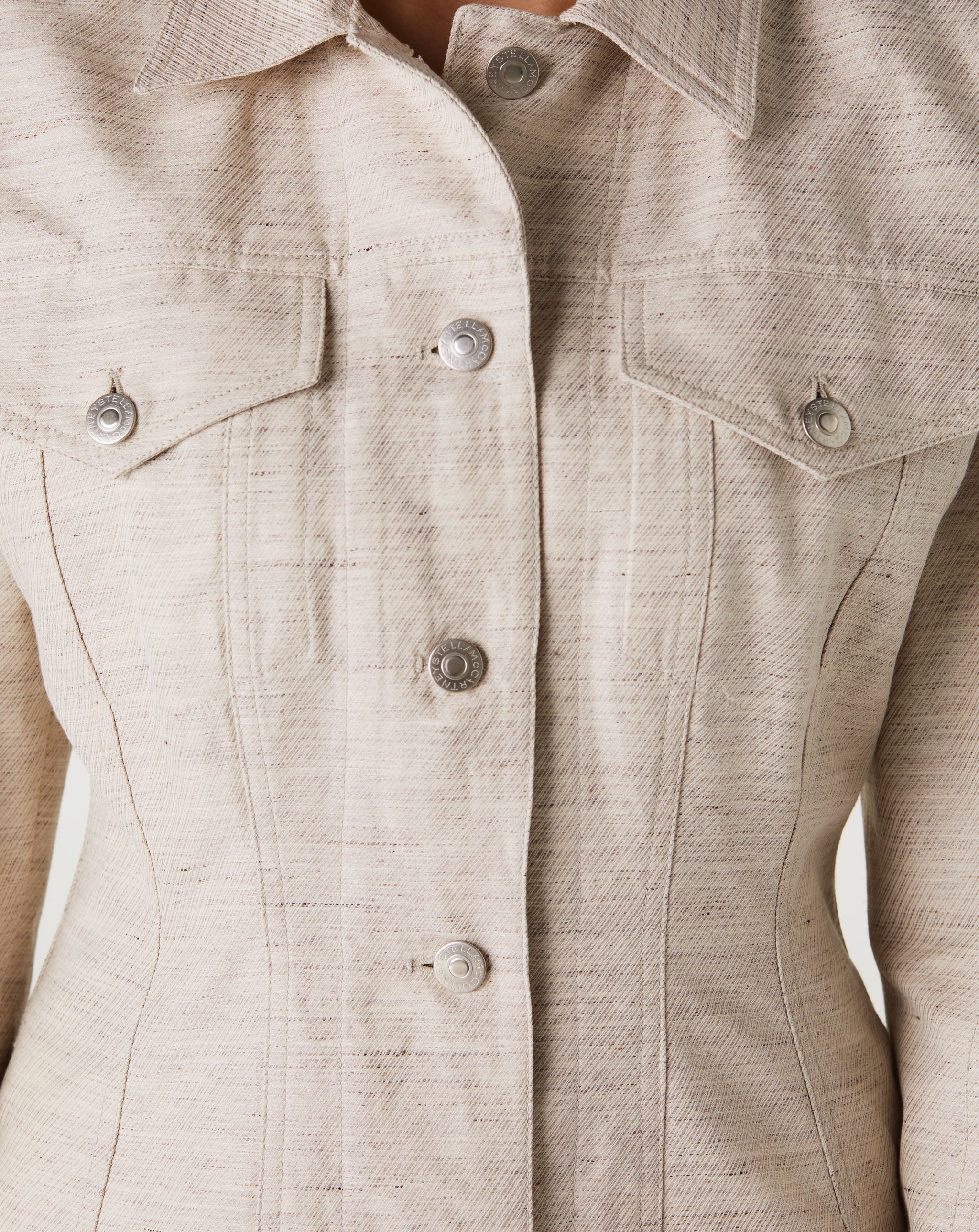 Waisted Buttoned Jacket
