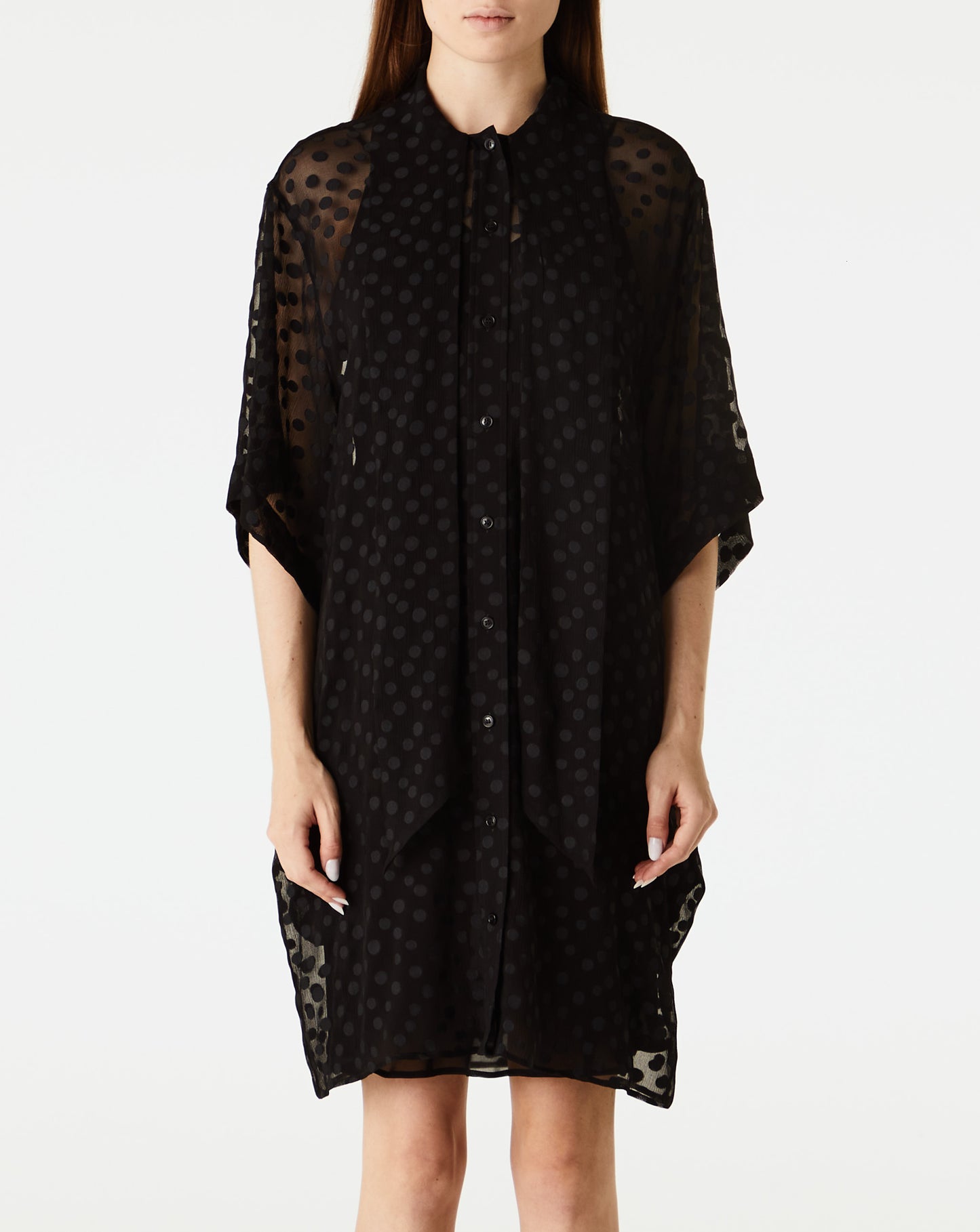 Creponne Dots Tie Dress