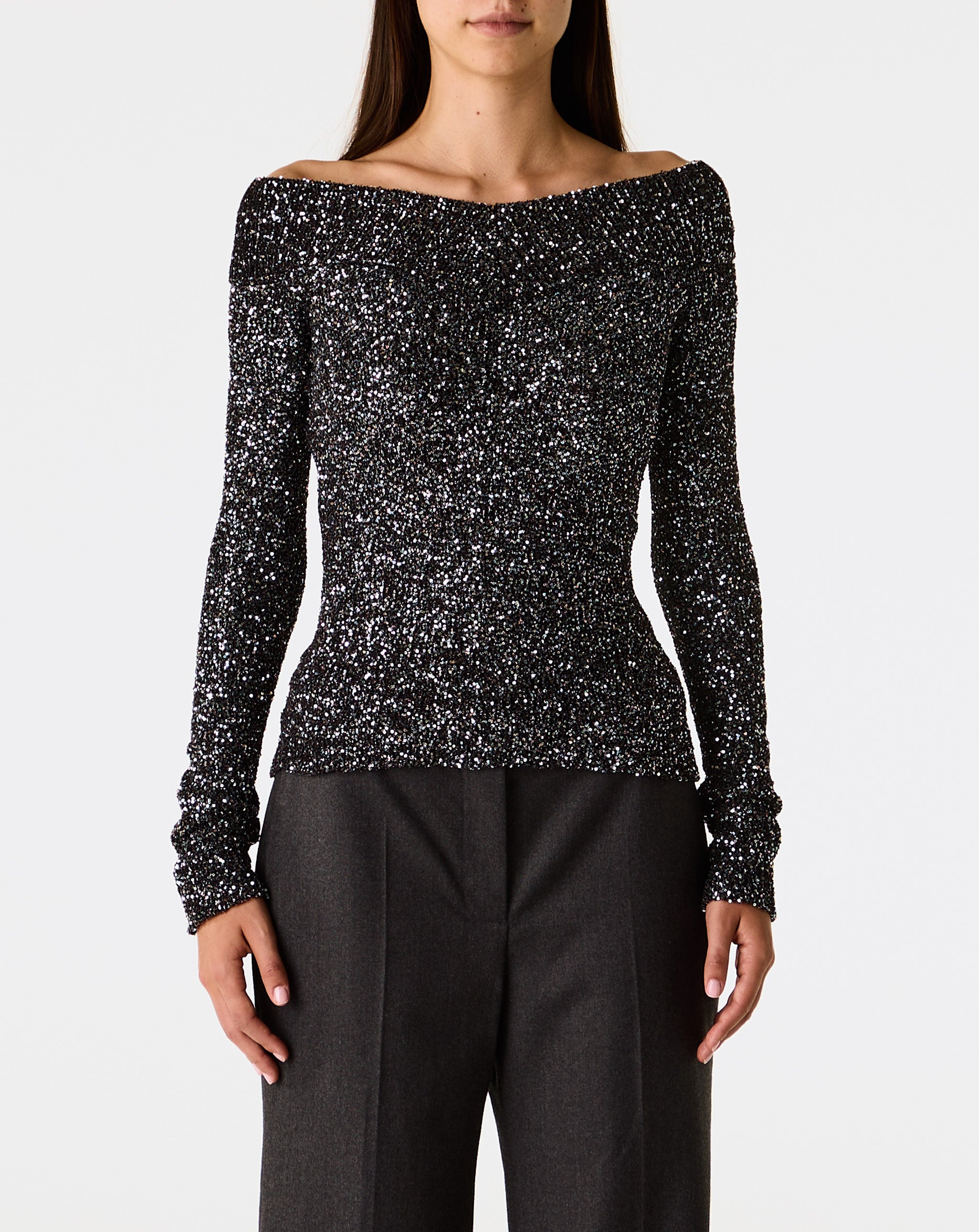 Knitted Sequins Top