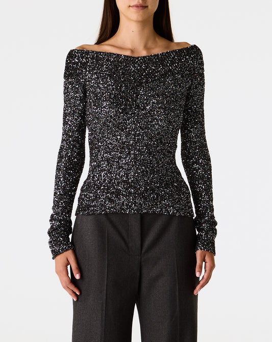 Knitted Sequins Top
