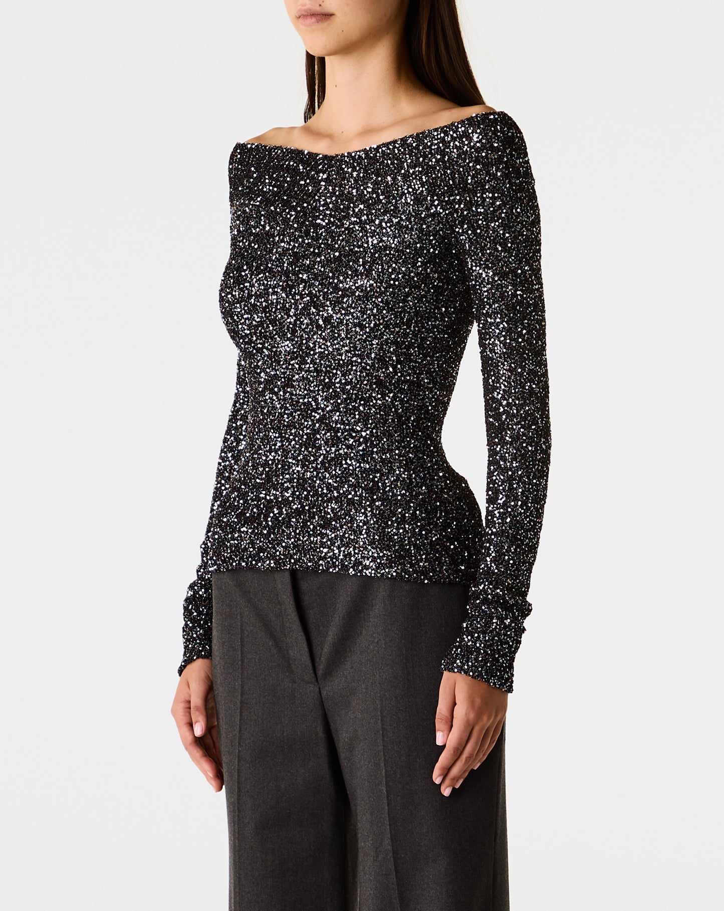 Knitted Sequins Top
