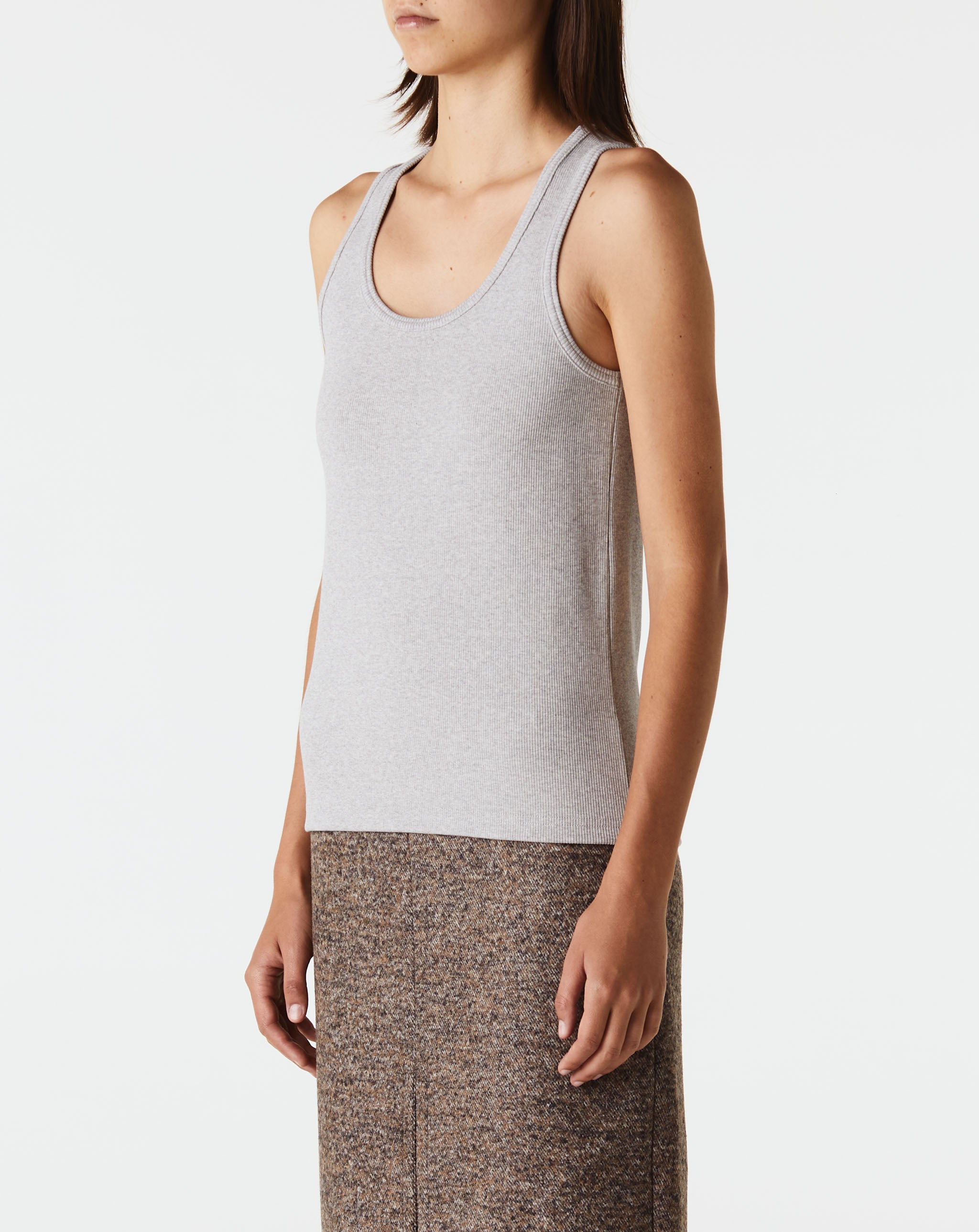 Stretch Cotton Rib Tank Top
