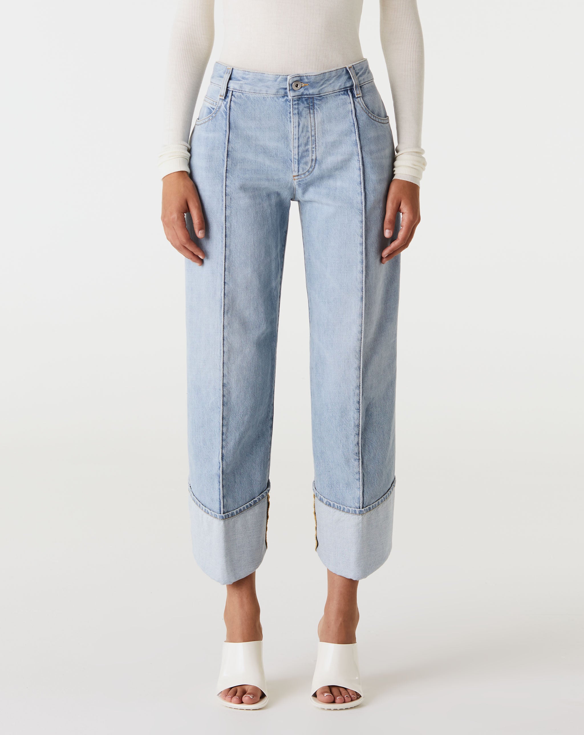 Light Bleach Stretch Trousers