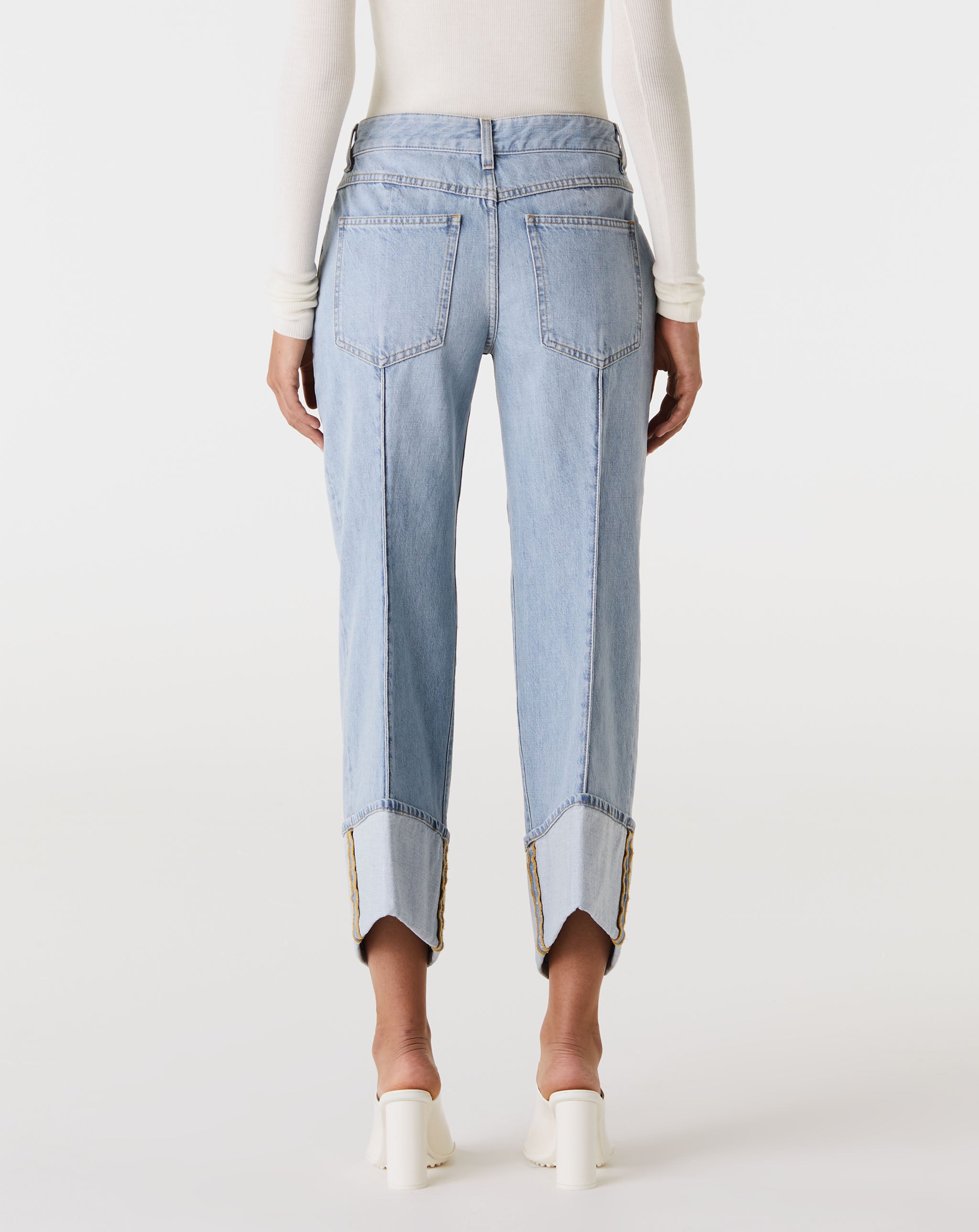 Light Bleach Stretch Trousers