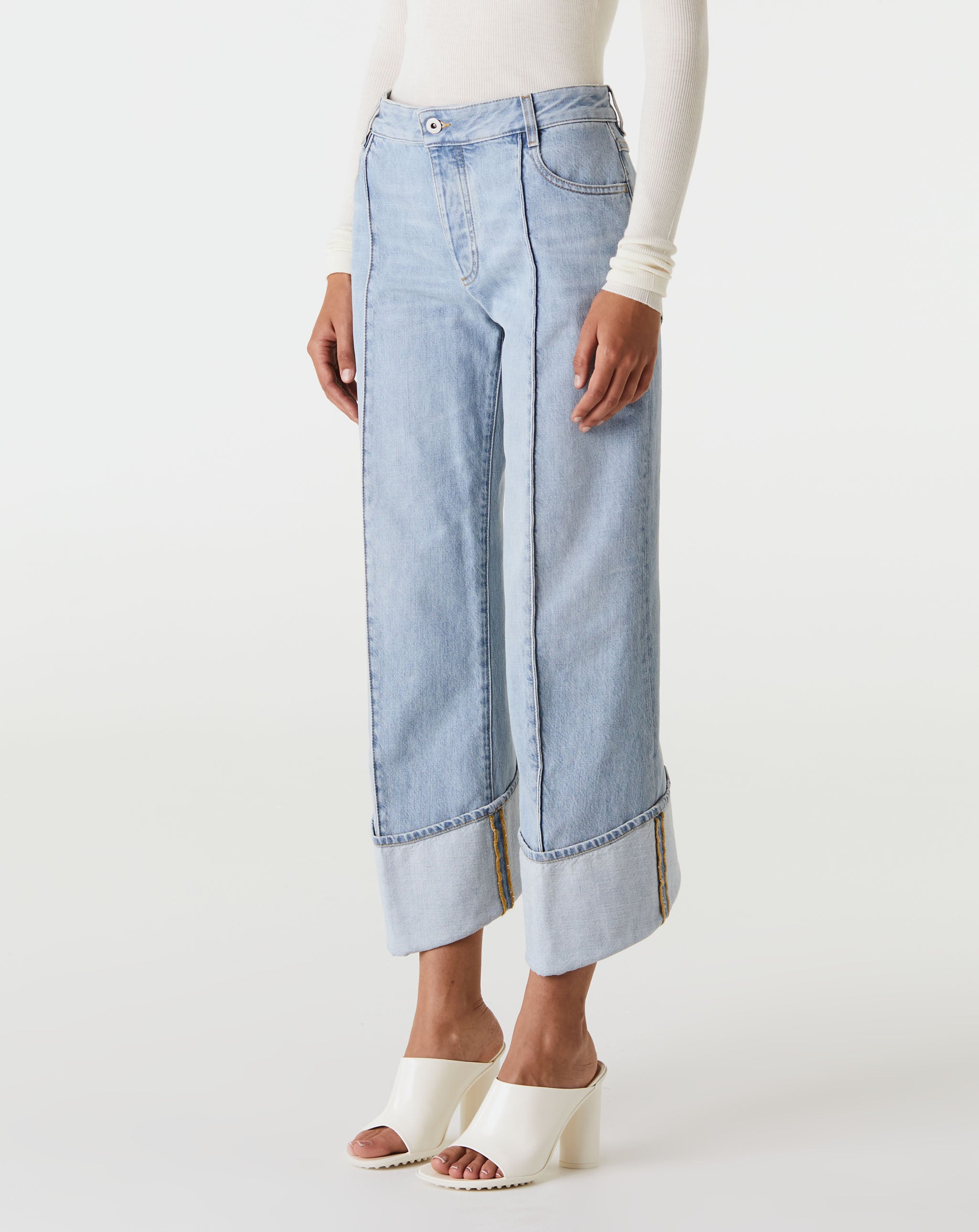 Light Bleach Stretch Trousers