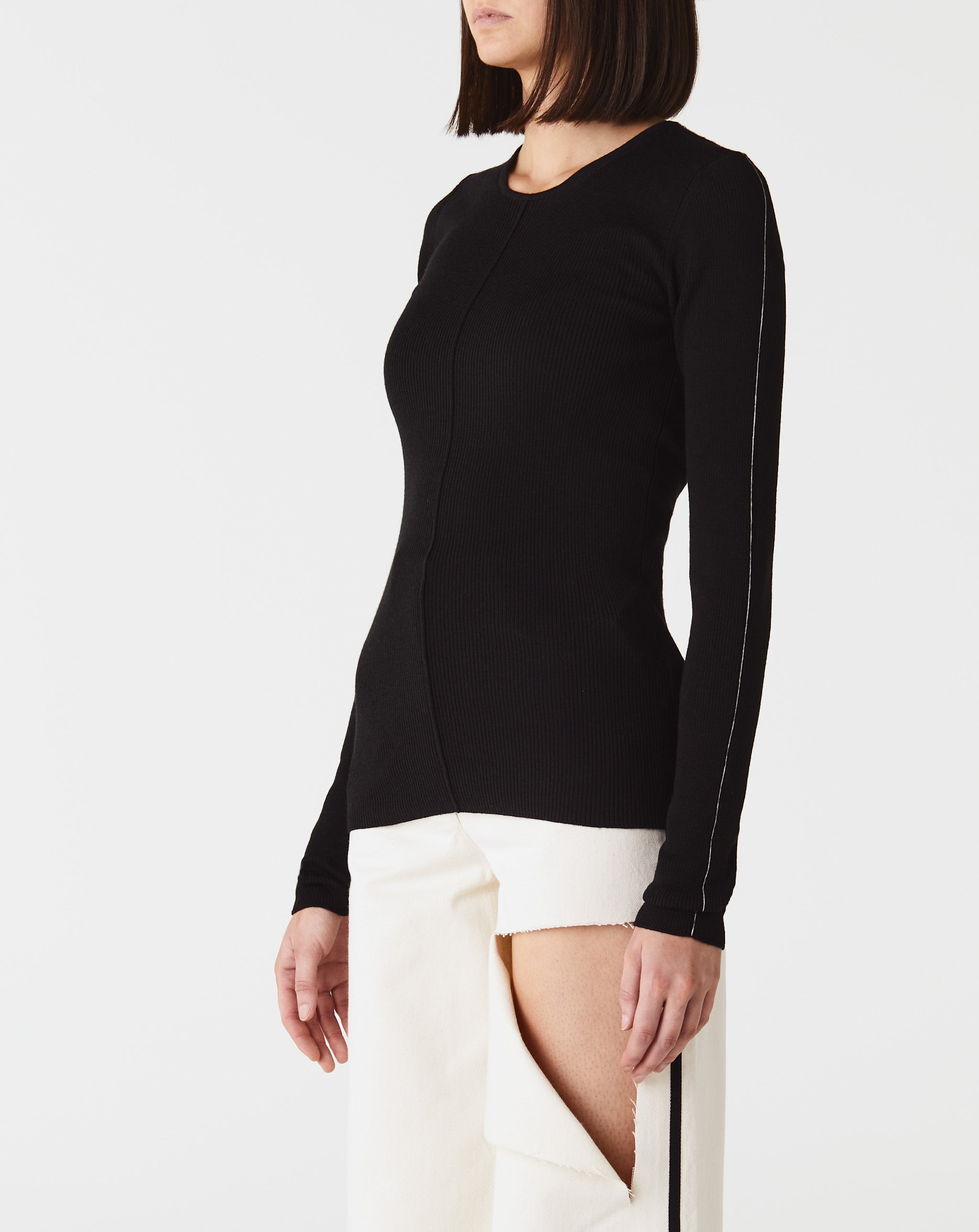 Long Sleeve Rib Knit Top